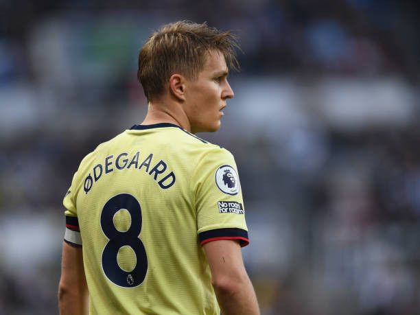 Adidas Arsenal away 2021/2022 ødegaard jersey football Size US L / EU 52-54 / 3 - 14 Thumbnail