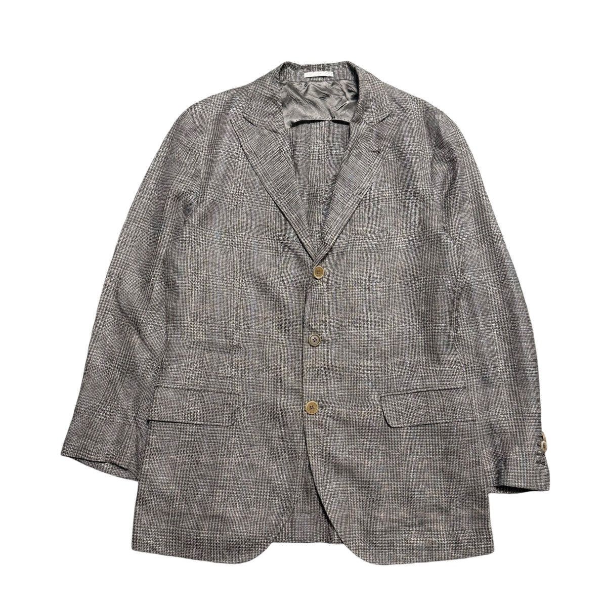 Brunello Cucinelli Brunello Cucinelli Linen Wool Blazer Size 48R - 1 Thumbnail