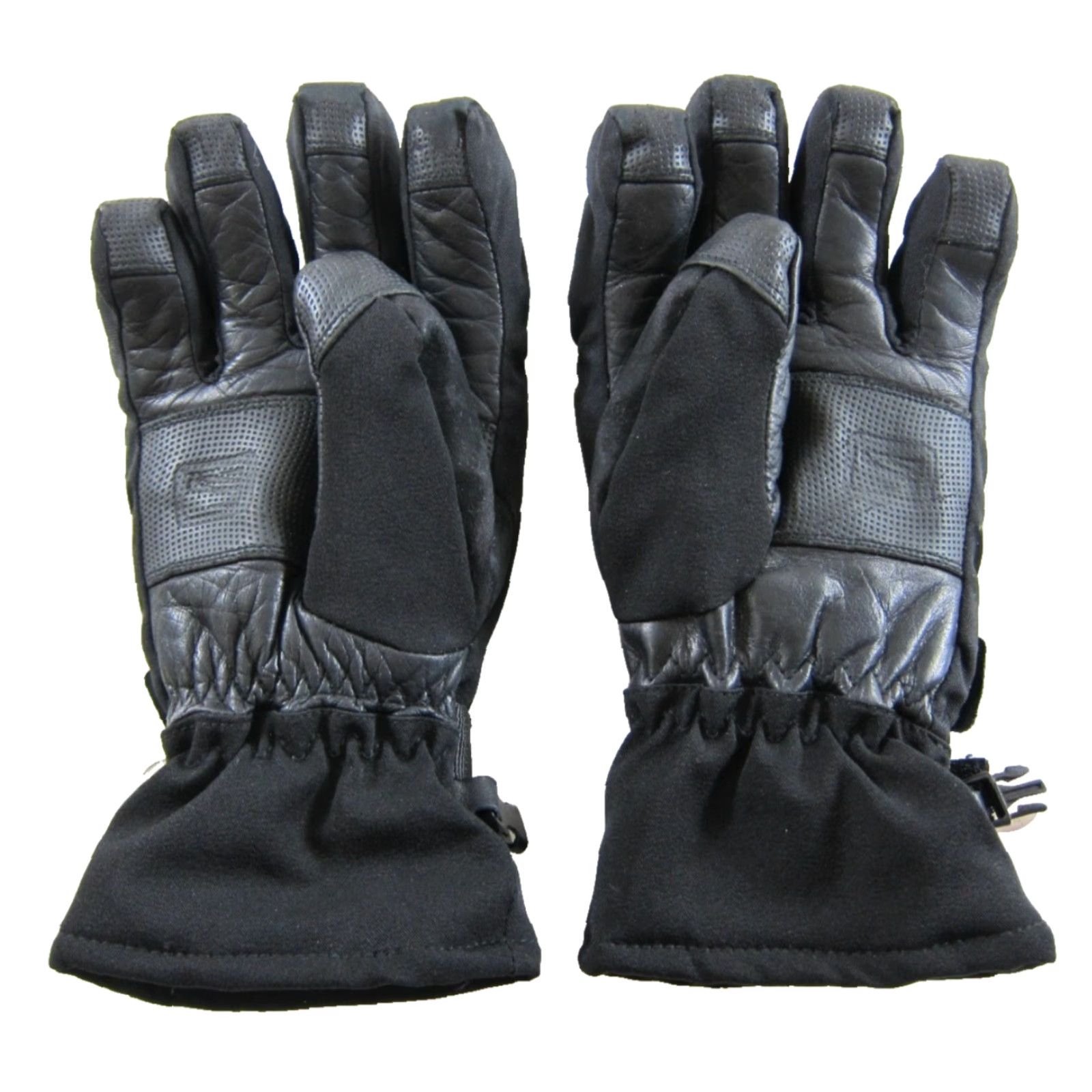 Vintage SCOTT Glove Adult Small Black Insulated 100% Leather Zip Pocket Warm Ski Snow Glove Women Small Size ONE SIZE - 4 Thumbnail