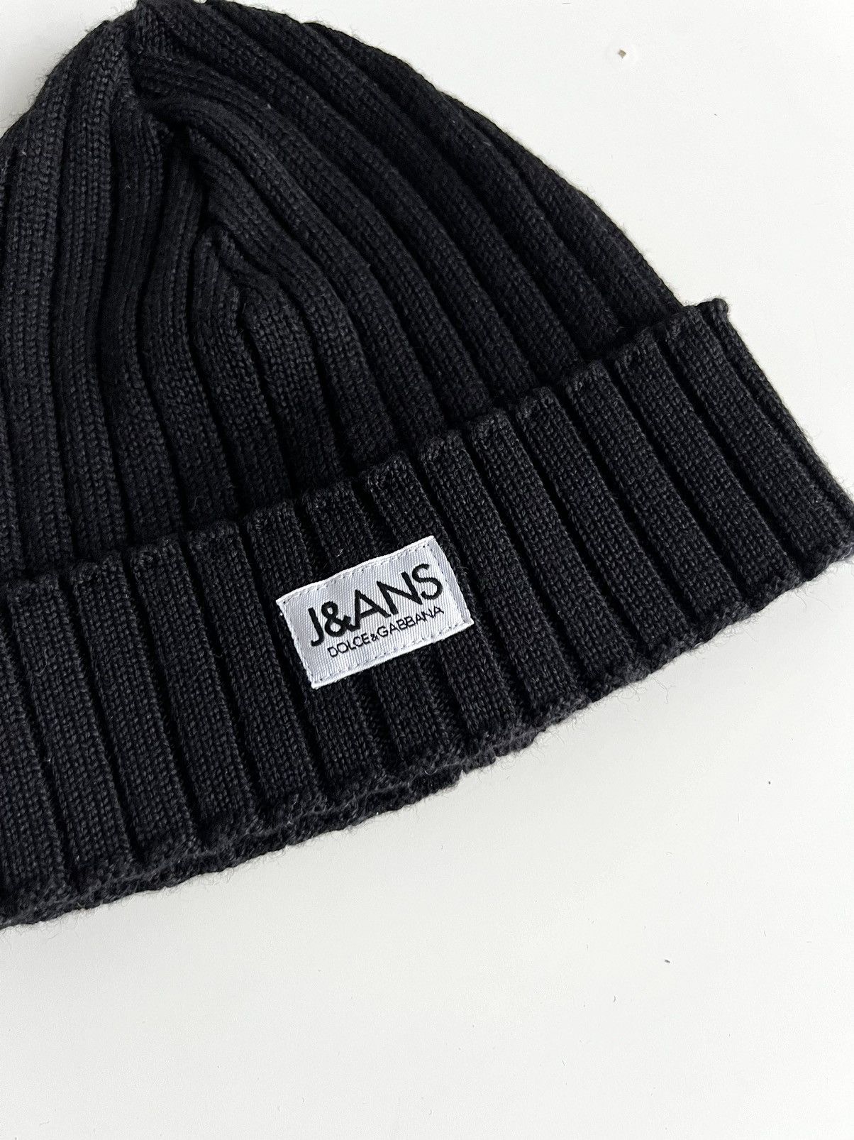 Dolce & Gabbana × Vintage Vintage 1990s Dolce&Gabbana Jeans Merino Blend Beanie Hat Size ONE SIZE - 2 Thumbnail