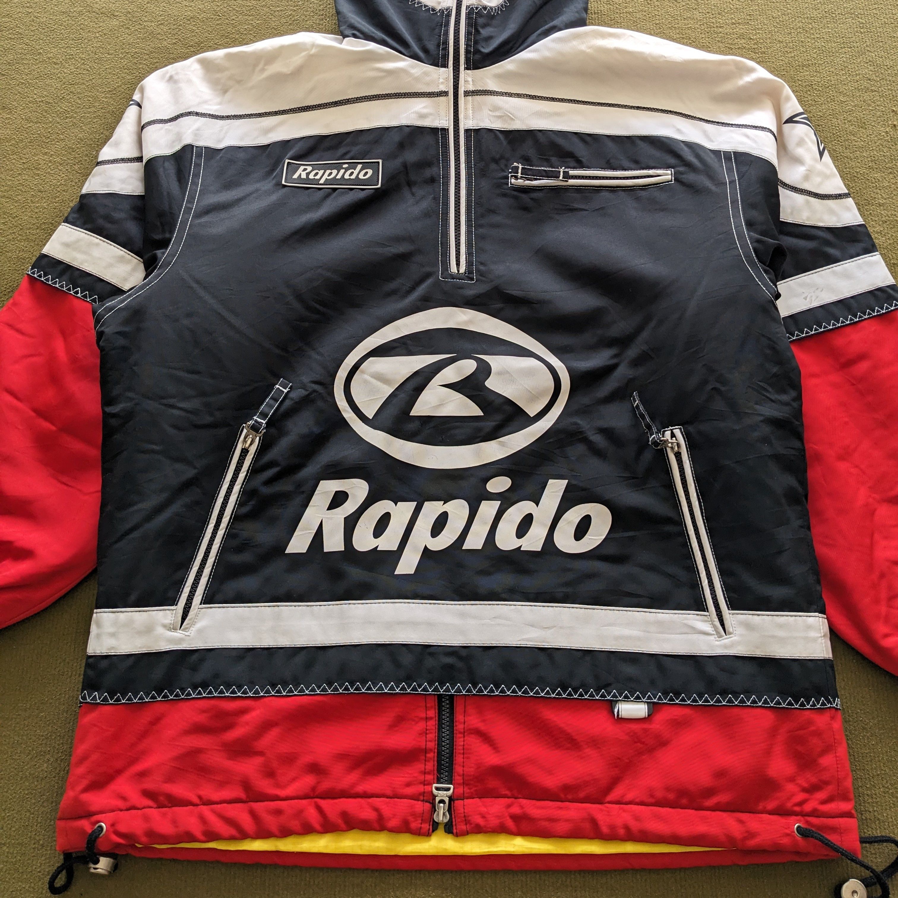 Other Vintage RAPIDO Motorcycle Sportswear Hoodies Jacket Size US XXL / EU 58 / 5 - 2 Thumbnail