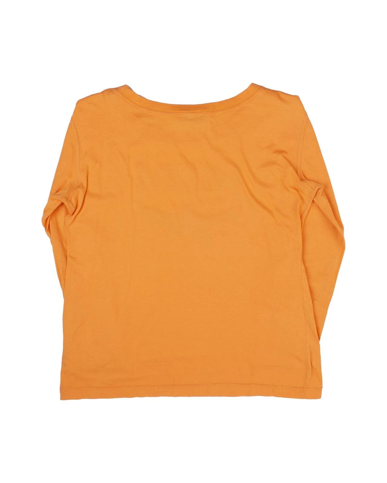 MCM Women's MCM Embroidered Logo Long Sleeve T-Shirt Orange Size M / US 6-8 / IT 42-44 - 2 Thumbnail