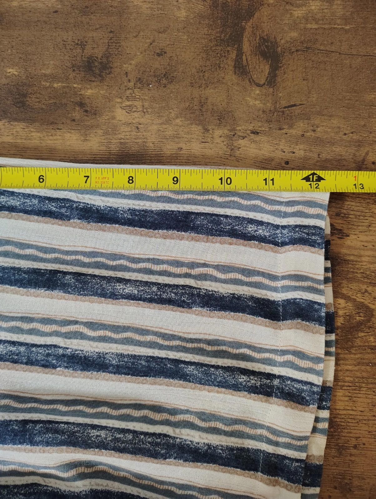 Other Riscatto Men's XL Button up collar striped blue beige tan Size US XL / EU 56 / 4 - 4 Thumbnail