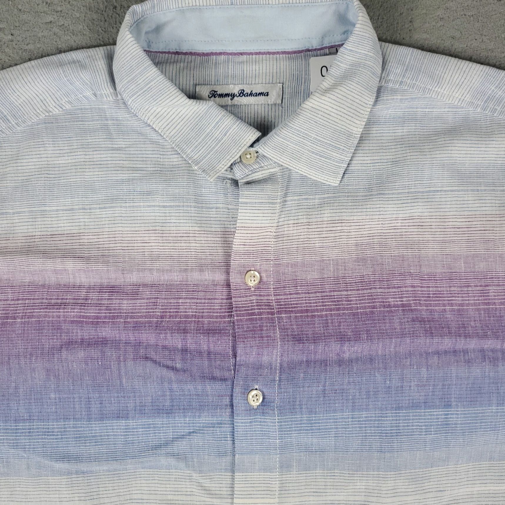 Tommy Bahama Tommy Bahama Blue Striped Linen Button-Up Shirt Mens Large Long Sleeve Casual Size US L / EU 52-54 / 3 - 2 Thumbnail