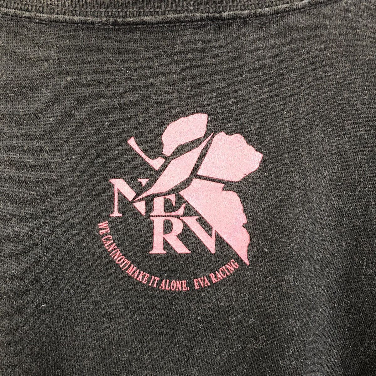 Anime Vintage Faded Neon Genesis Evangelion / Eva Racing Tshirt Size US XL / EU 56 / 4 - 12 Thumbnail