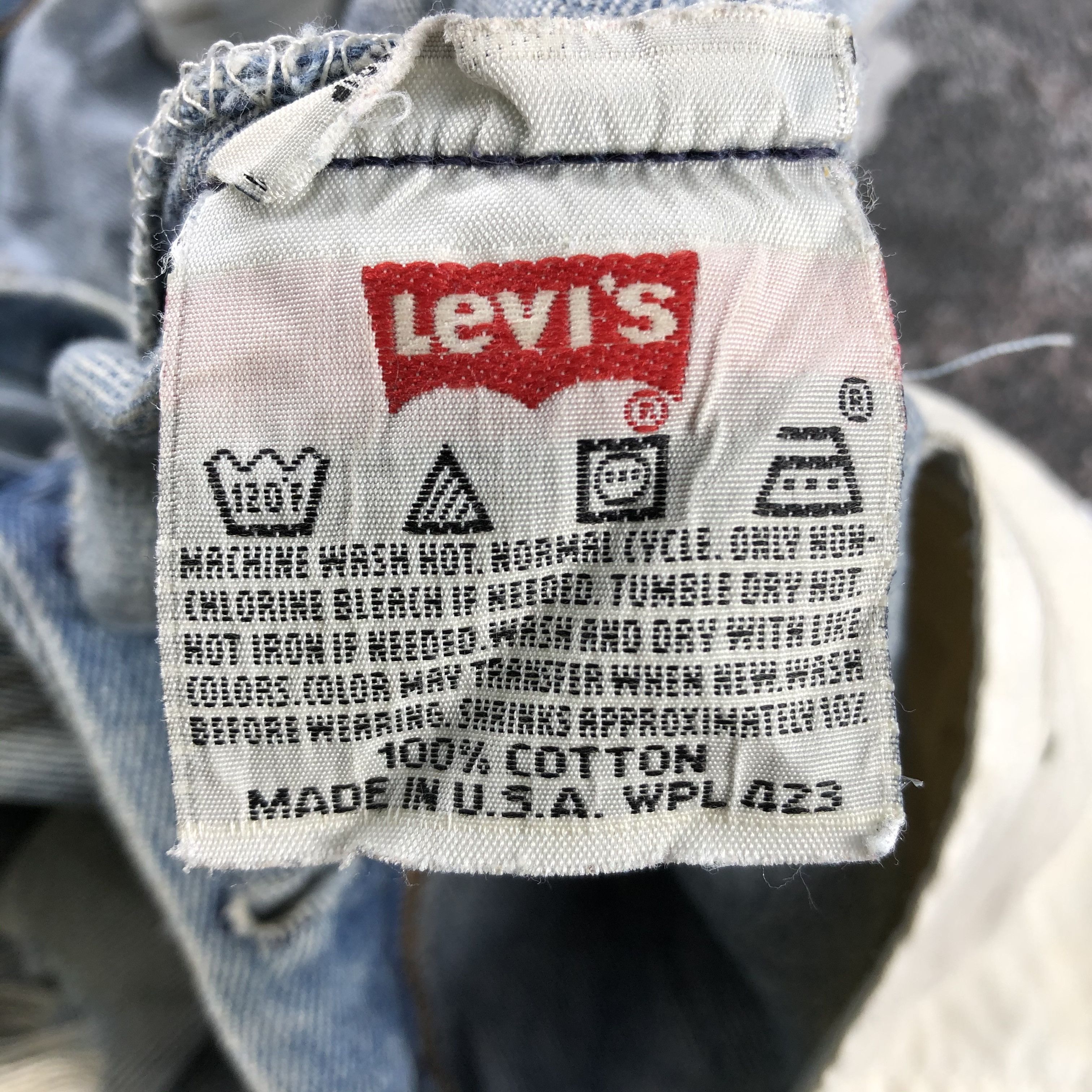 Levi's Vintage 90s Levi's 501 Jeans Distressed Denim KJ889 Size US 36 / EU 52 - 21 Thumbnail