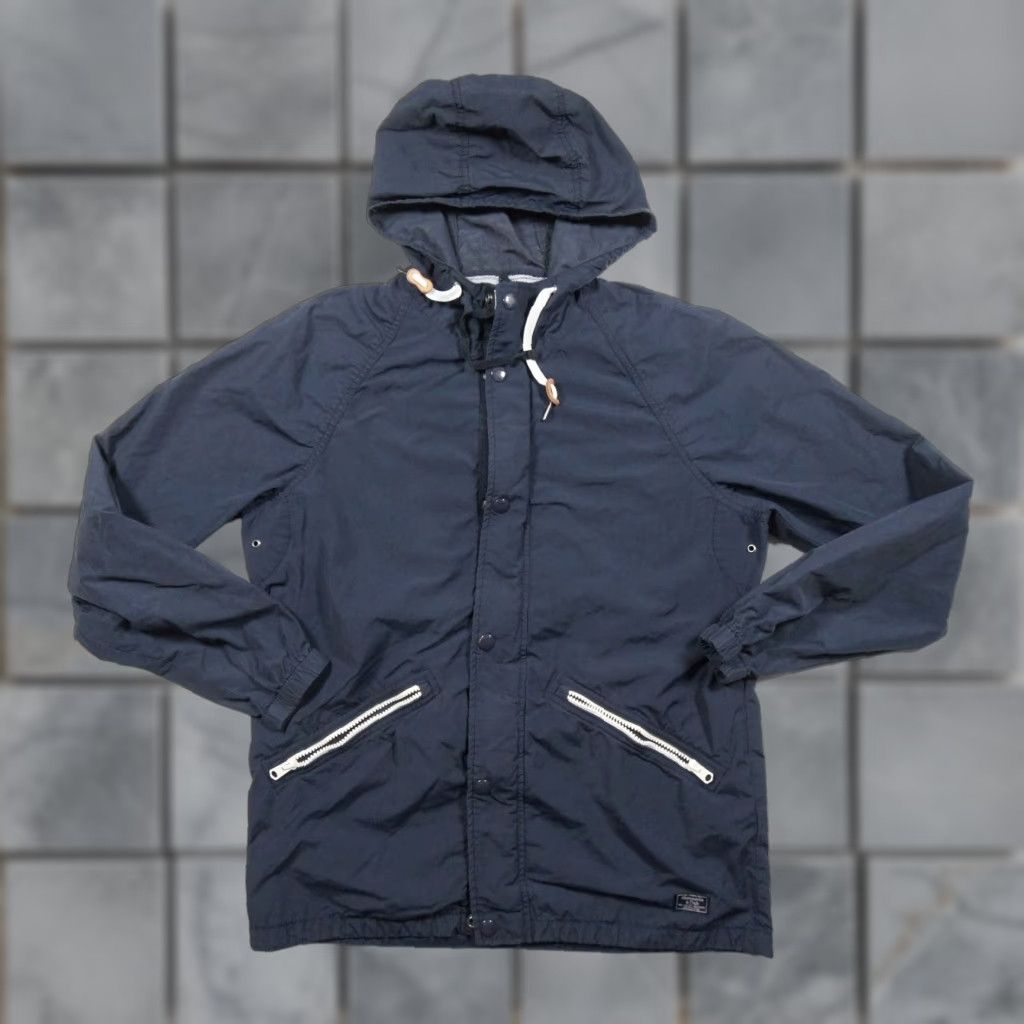 Abercrombie & Fitch VINTAGE Abercrombie & Fitch Jacket Mens Small Blue Full Zip Hooded Outdoor Adult Shirt Size US S / EU 44-46 / 1 - 1 Thumbnail