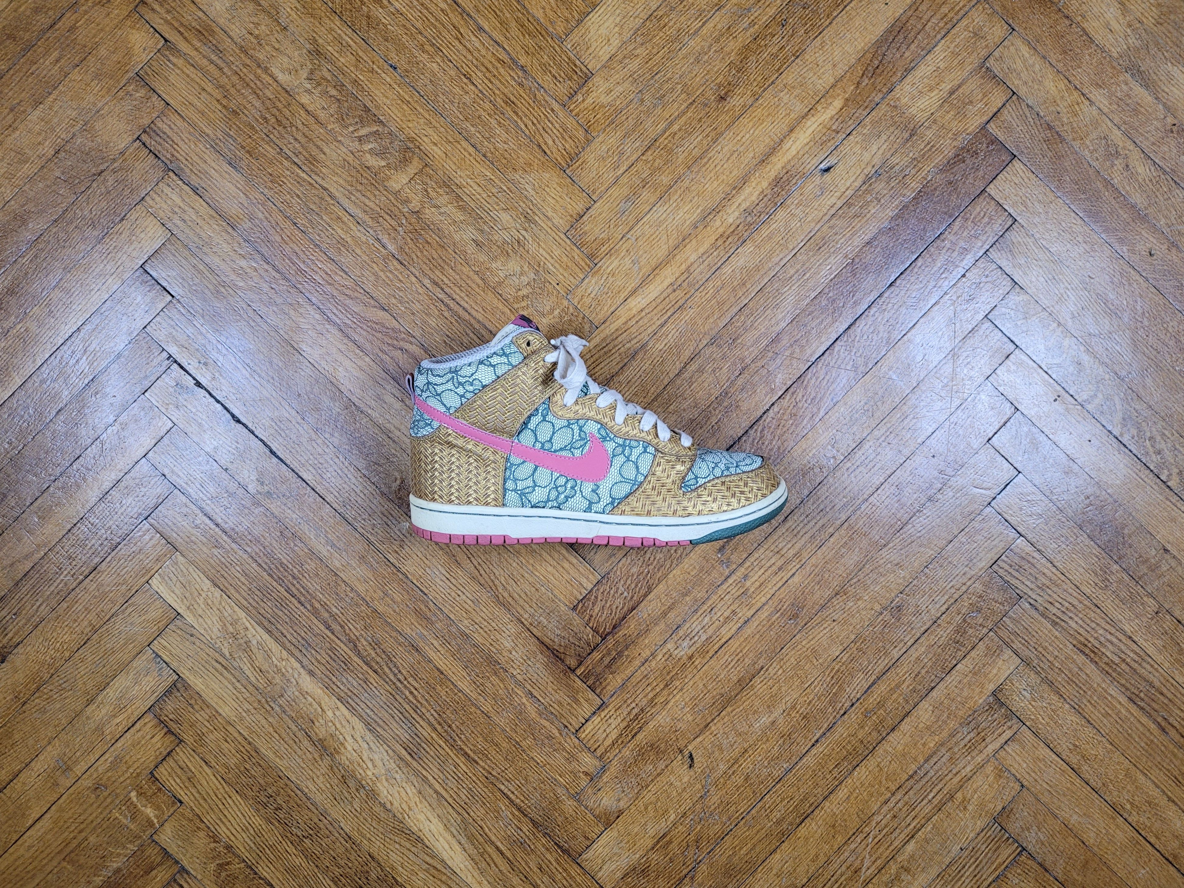 Nike 2007 Vintage Nike SB Dunk High Premium Nori Desert Bloom Size US 8 / IT 38 - 2 Thumbnail