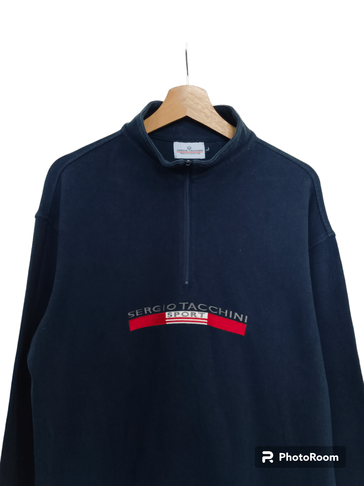 Sergio Tacchini VINTAGE SERGIO TACCHINI HALF ZIP CREWNECK RARE VINTAGE Y2K Size US L / EU 52-54 / 3 - 2 Thumbnail