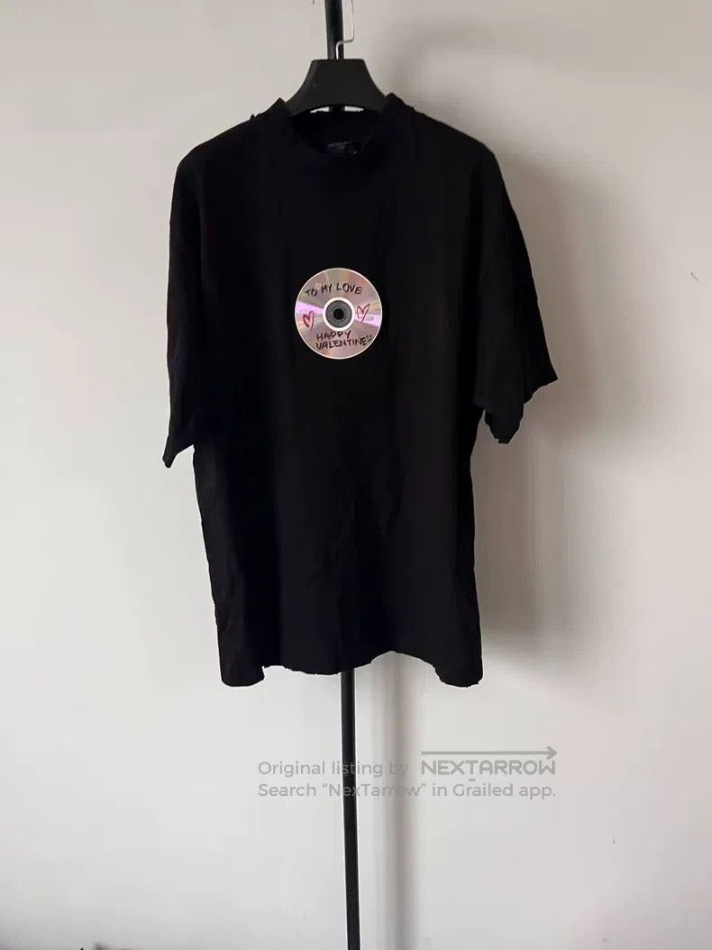 Balenciaga Balenciaga Letter Vinyl Print Round Neck Short Sleeve T-Sh Size US M / EU 48-50 / 2 - 1 Thumbnail