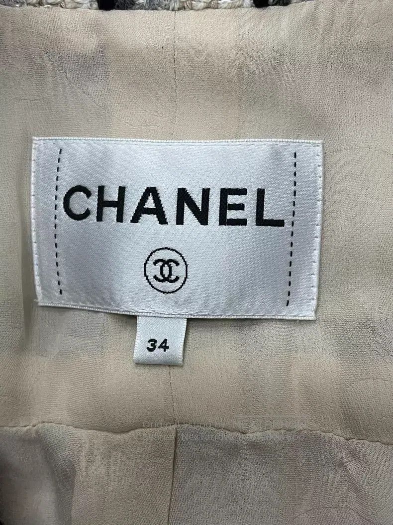 Chanel Chanel 22K flower diamond buckle plaid jacket Size XXS / US 00 / IT 34 - 4 Thumbnail