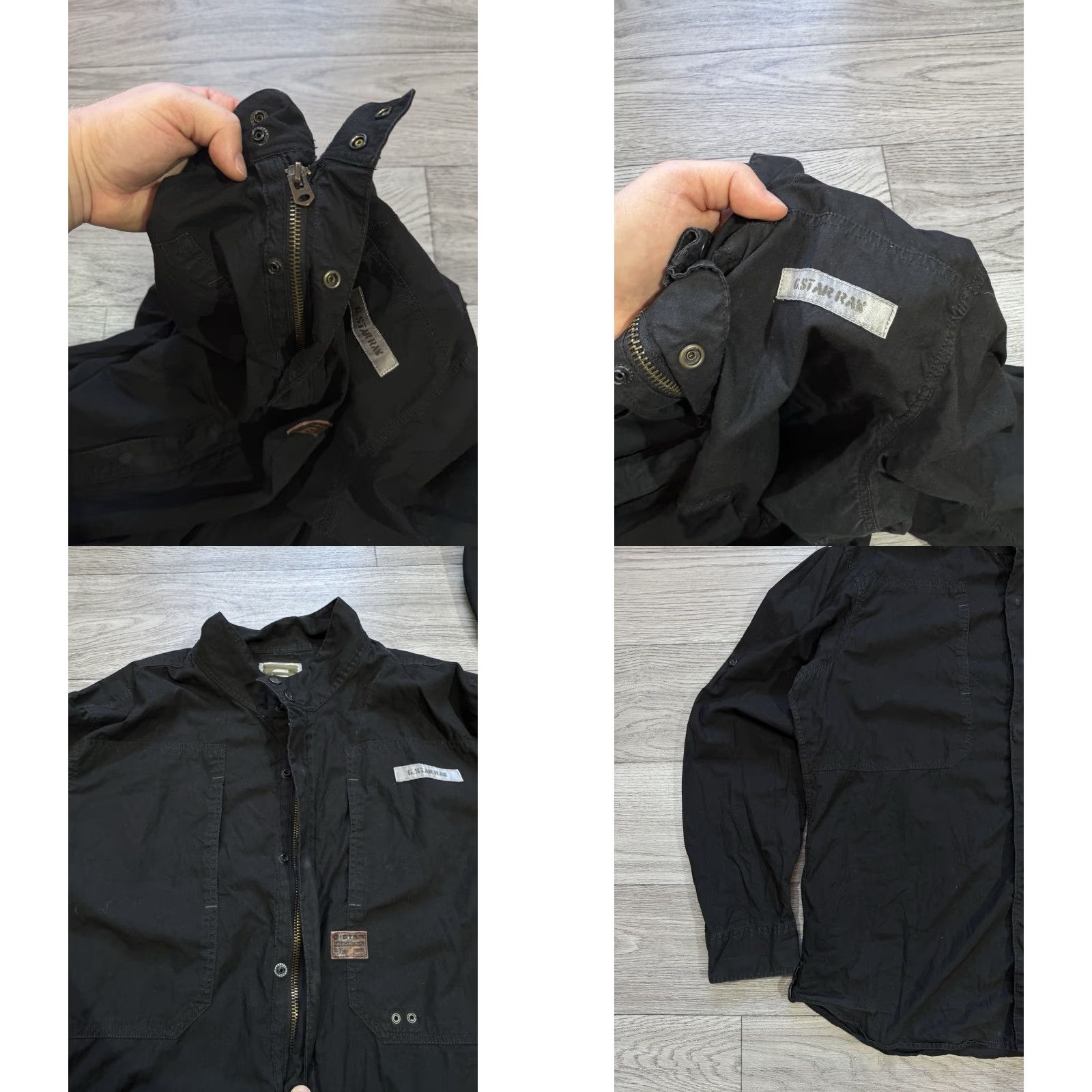 G-Star G-Star RAW Zip Front Snap Button Overshirt Shirt Black XXL Men’s Long Sleeve Regular Size Slim/Regular Fit (If needed, adjust to include Mens) Size US XXL / EU 58 / 5 - 8 Thumbnail