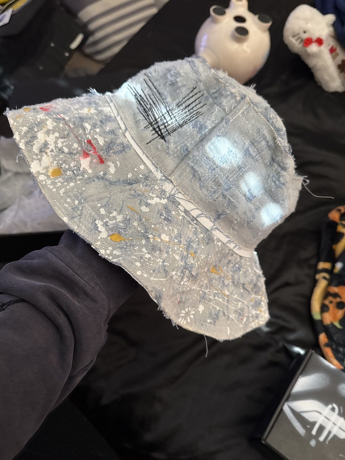 Designer × Vintage Famine paint bucket hat Size ONE SIZE - 2 Thumbnail
