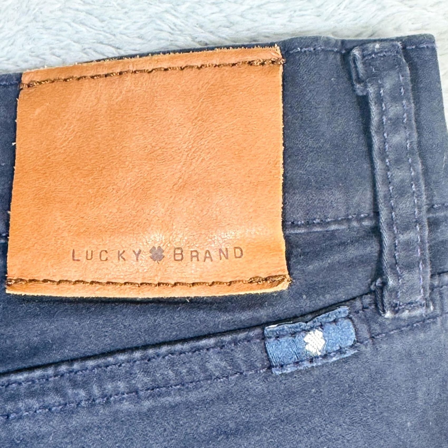 Lucky Brand Lucky Brand 121 Heritage Slim Jeans Mens 32x28 Blue Dark Wash Zip Fly Tapered Slim Denim Jeans Size US 32 / EU 48 - 7 Thumbnail