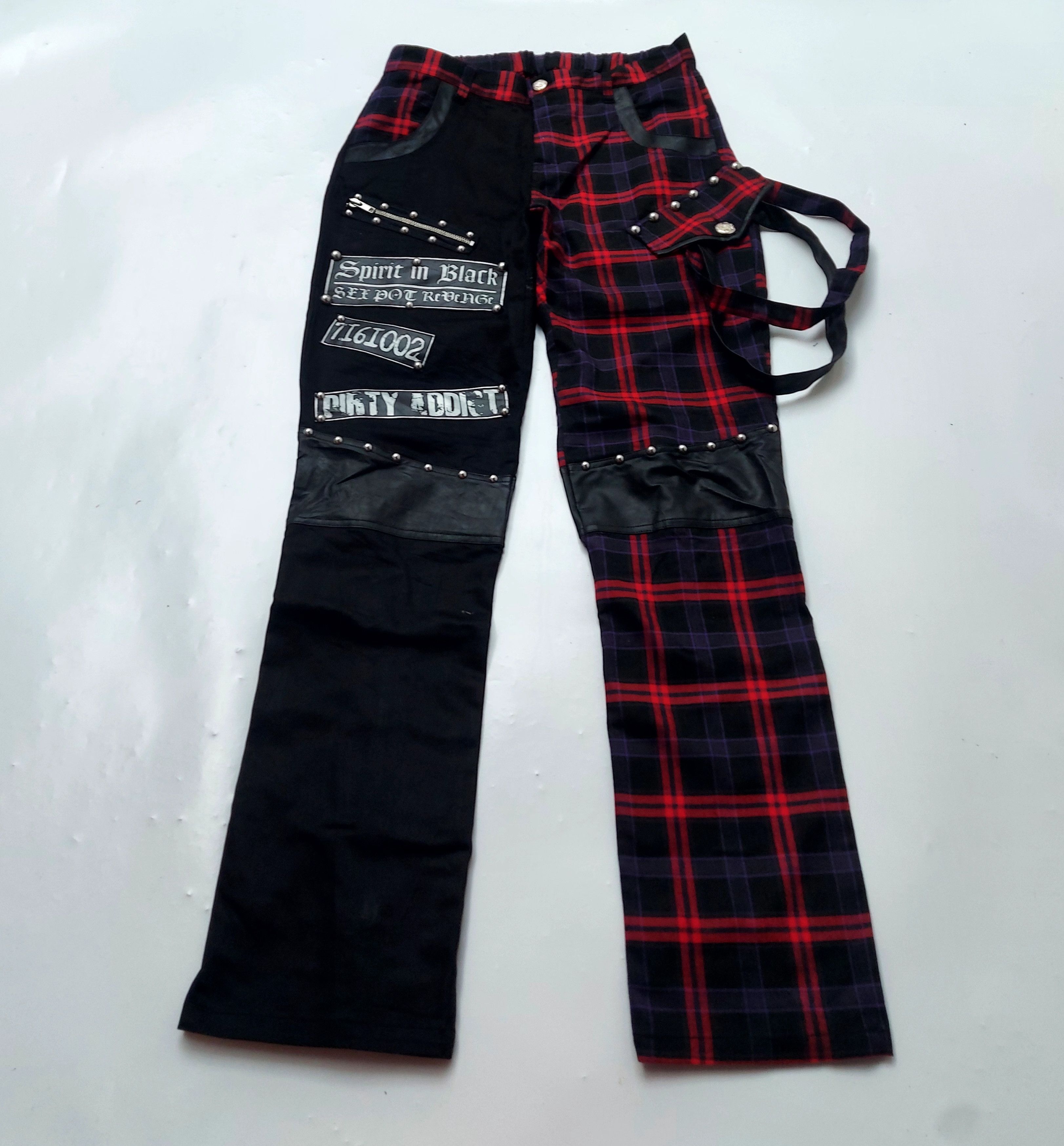 Japanese Brand × Seditionaries Sex Pot Revenge Checkered Tartan Plaid Red Punk Style Size US 30 / EU 46 - 8 Thumbnail