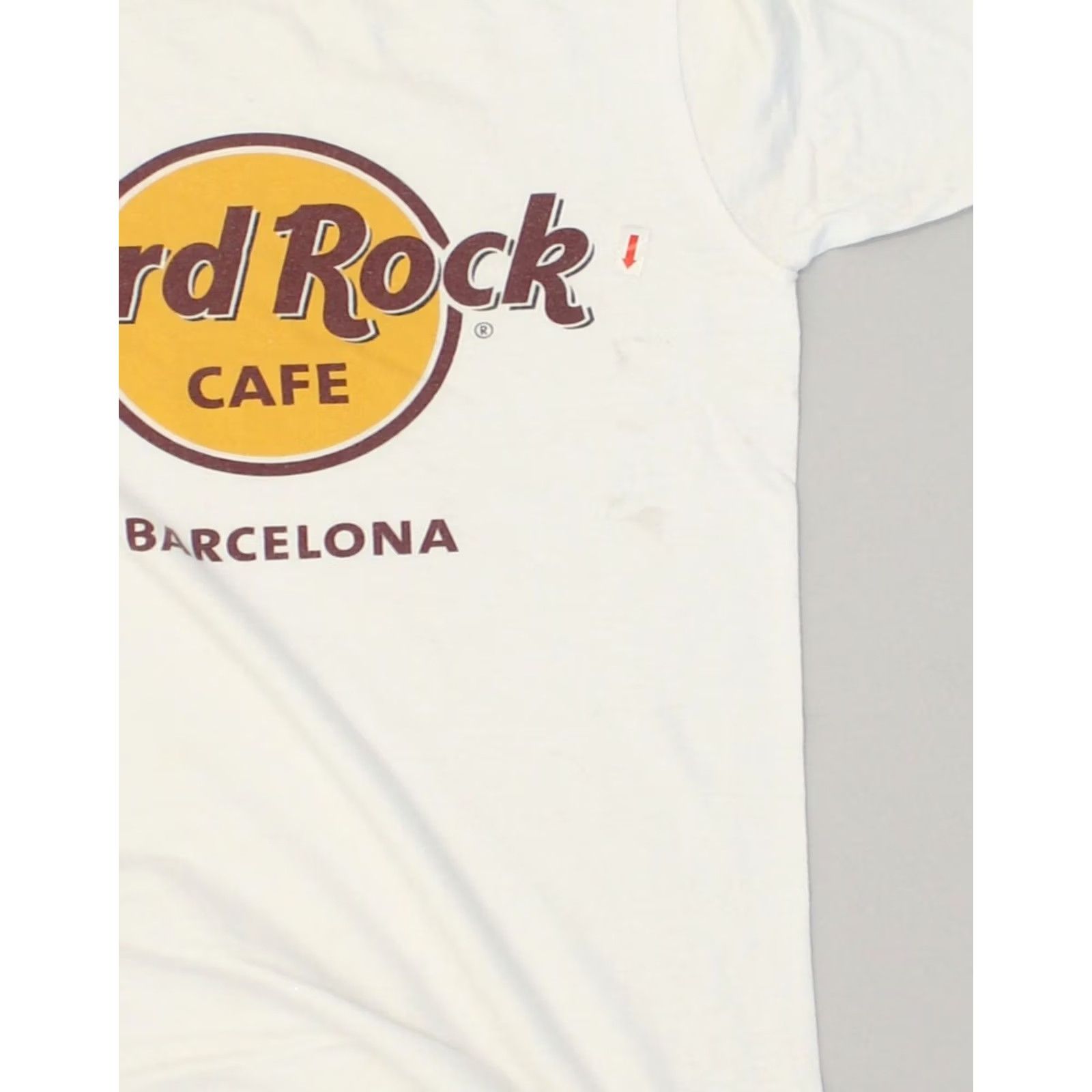 Hard Rock Cafe HARD ROCK CAFE Mens Barcelona T-Shirt Top XS White Cotton Size US XS / EU 42 / 0 - 4 Thumbnail