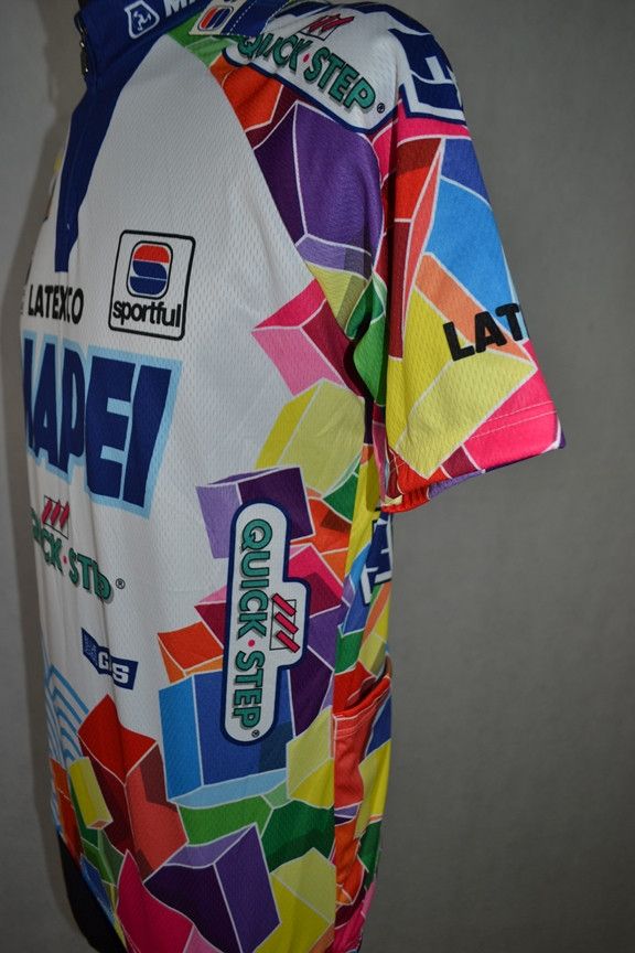 Vintage Vintage Sportful Mapei Quick-Step Latexco 1999 Cycling Shirt Size US M / EU 48-50 / 2 - 4 Thumbnail