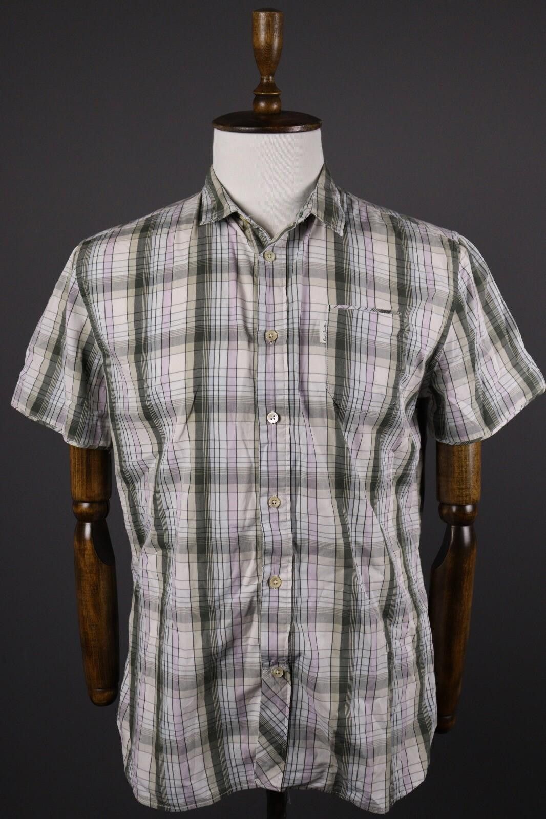 Paul Smith Paul Smith Jeans Check Short Sleeve Button Down Shirt Size L Size US L / EU 52-54 / 3 - 1 Thumbnail