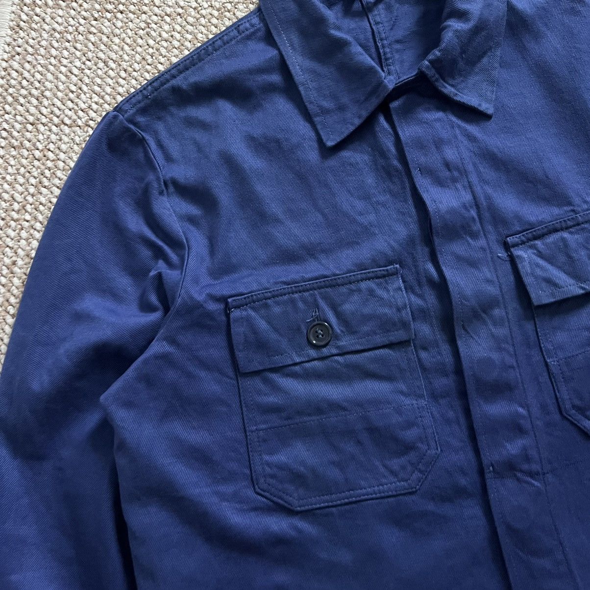 Vintage French utility vintage works jacket Size US L / EU 52-54 / 3 - 3 Thumbnail