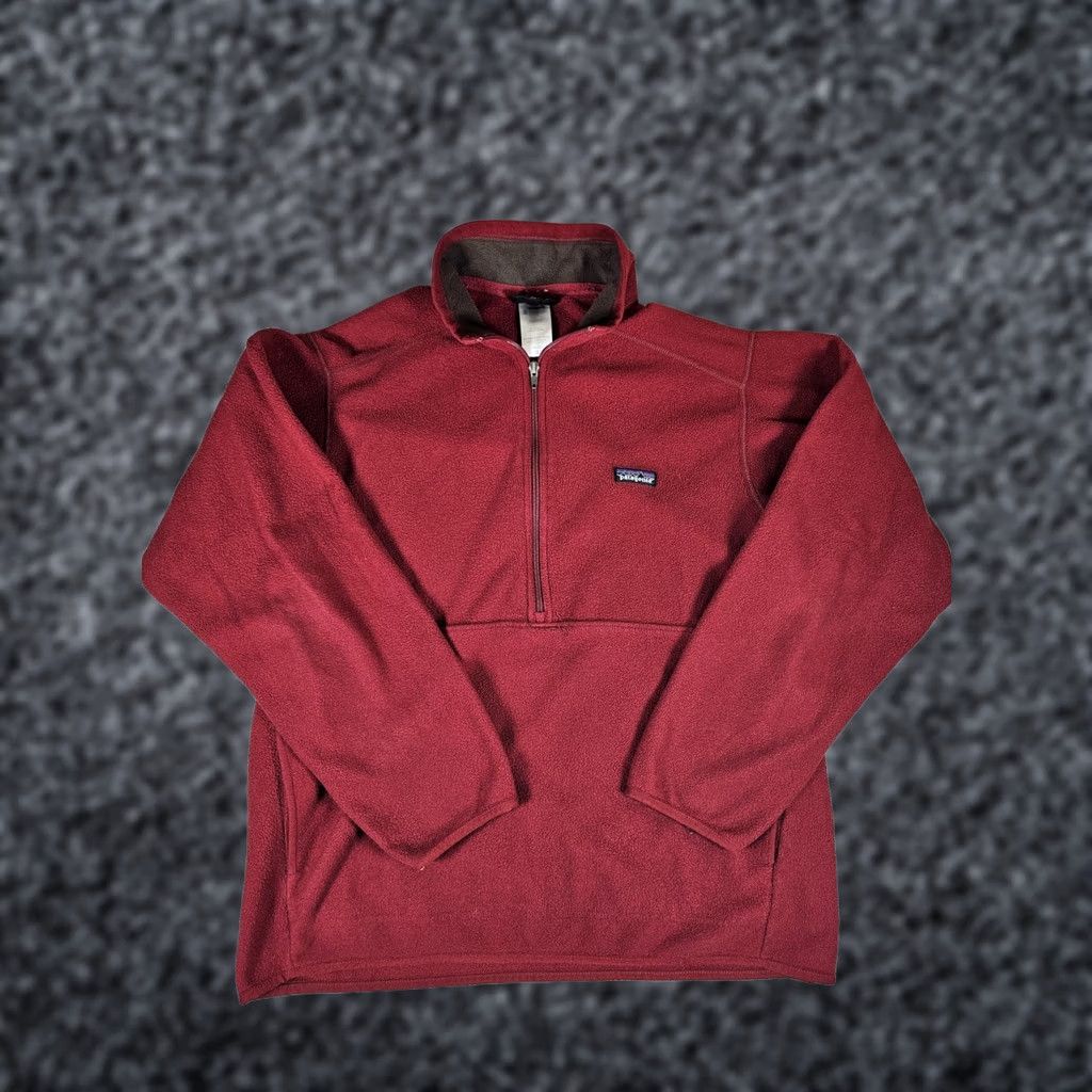 Patagonia VINTAGE Patagonia Synchilla Fleece 1/4 Zip Pullover Jumper Jacket Men's XL Red Jacket Size US XL / EU 56 / 4 - 1 Thumbnail