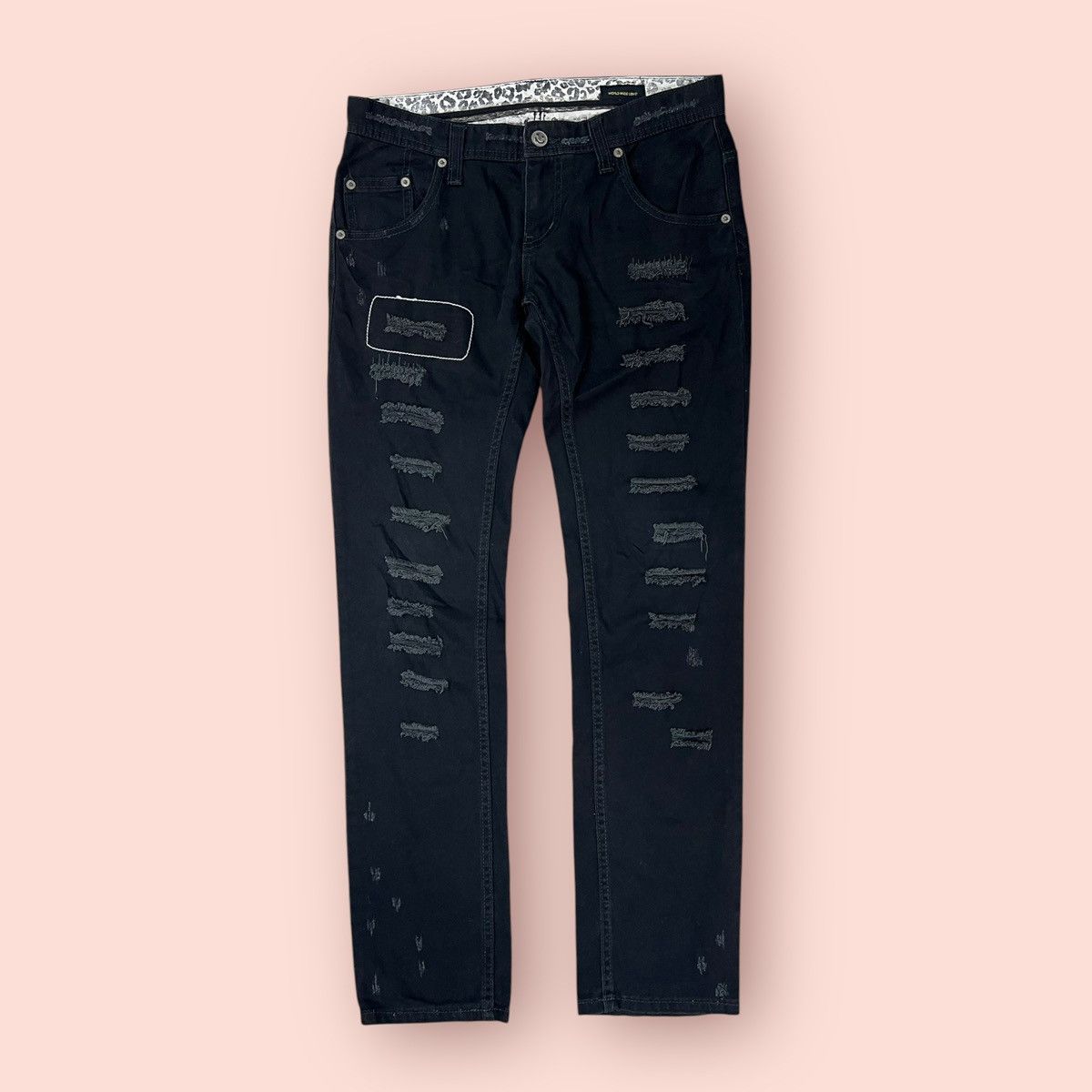Hysteric Glamour Hysteric Studded Scab Patched Jeans | Grailed