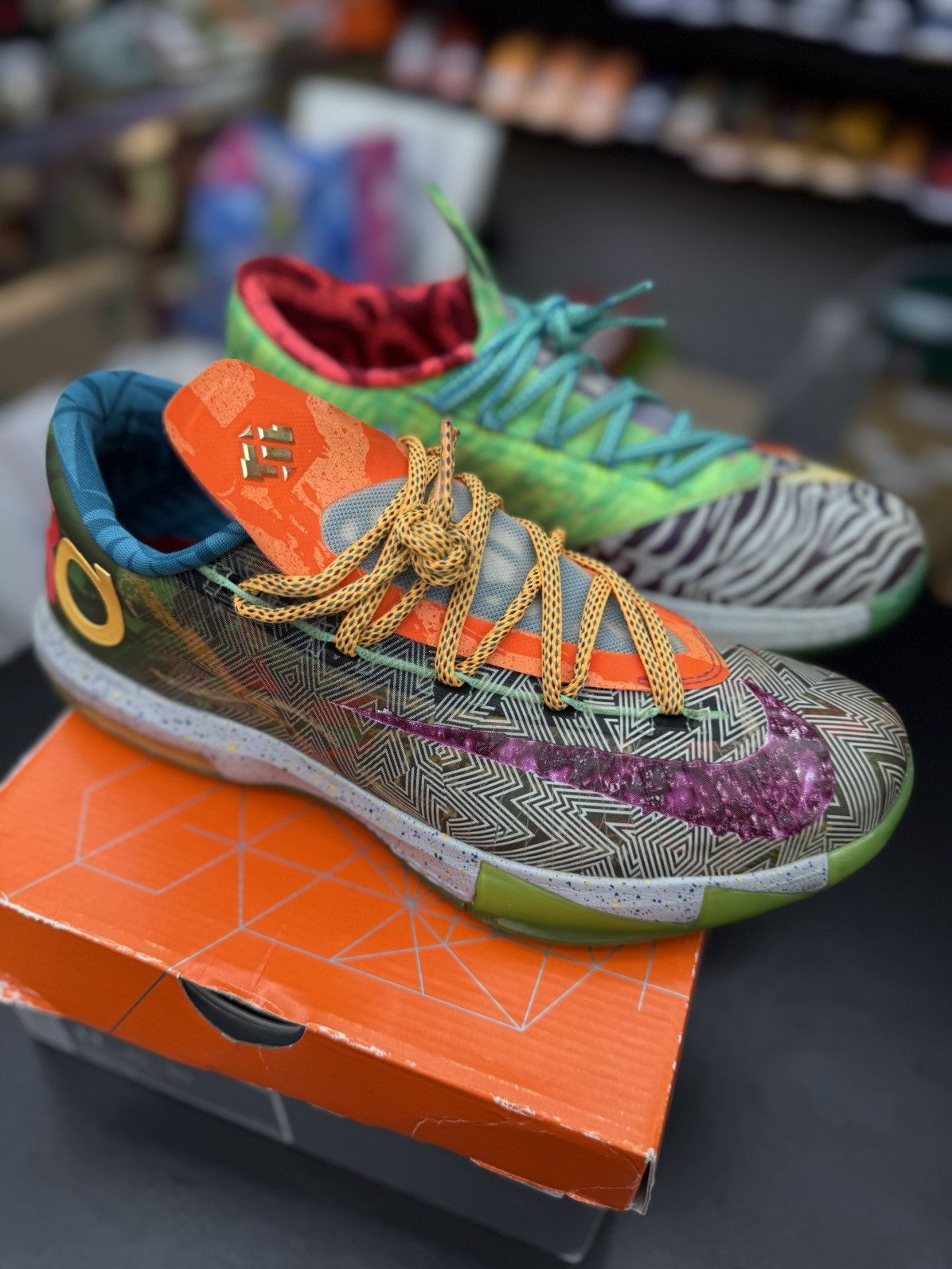 Nike Nike KD 6 “What The” 2013 (669809-500) Size 11 RARE Size US 11 / EU 44 - 5 Thumbnail