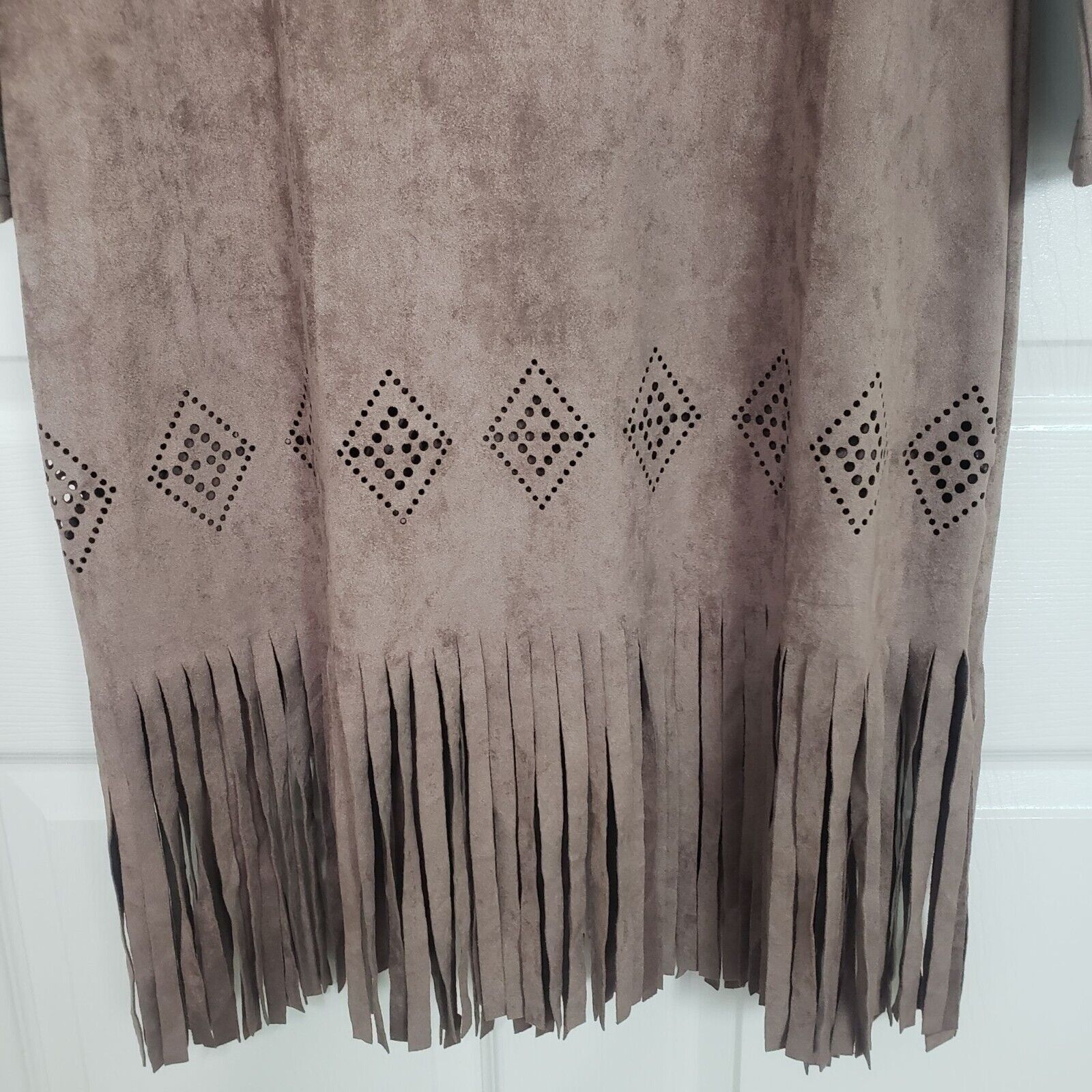 Designer NEW Pretty Angel Western Tunic Womens Size Large Brown Size L / US 10 / IT 46 - 3 Thumbnail