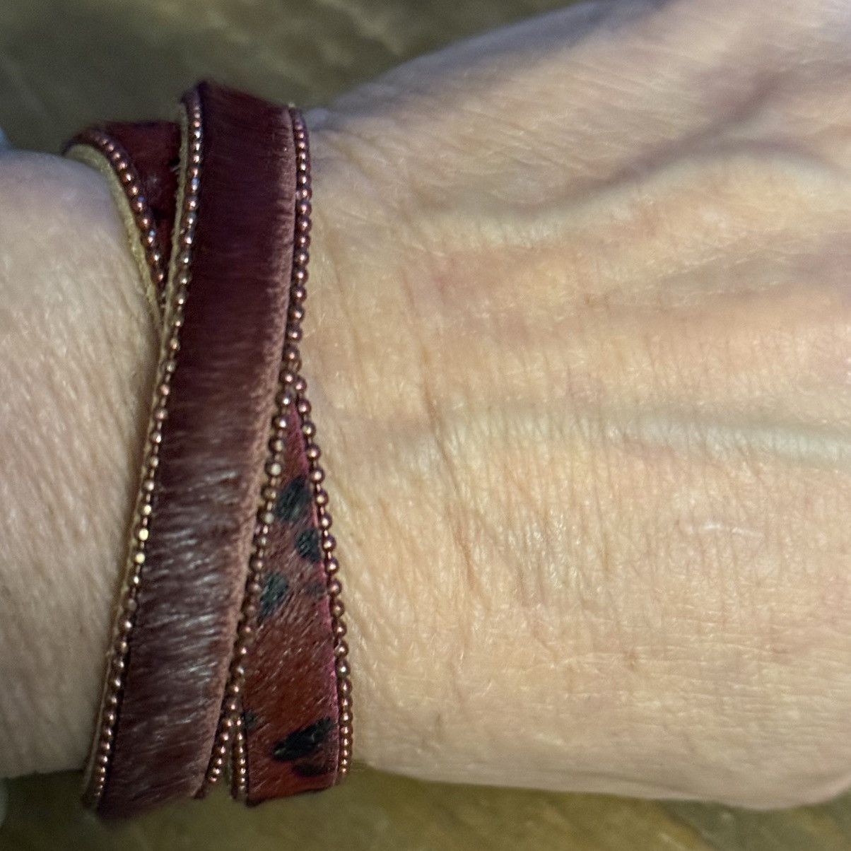 Other Leopard print leather fur wrap bracelet Size ONE SIZE - 5 Thumbnail