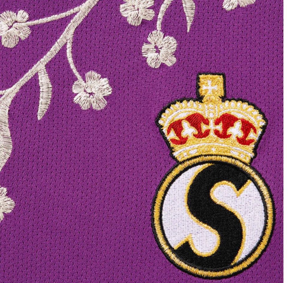 Supreme Supreme Floral Soccer Jersey Purple FW25 Size US L / EU 52-54 / 3 - 3 Thumbnail