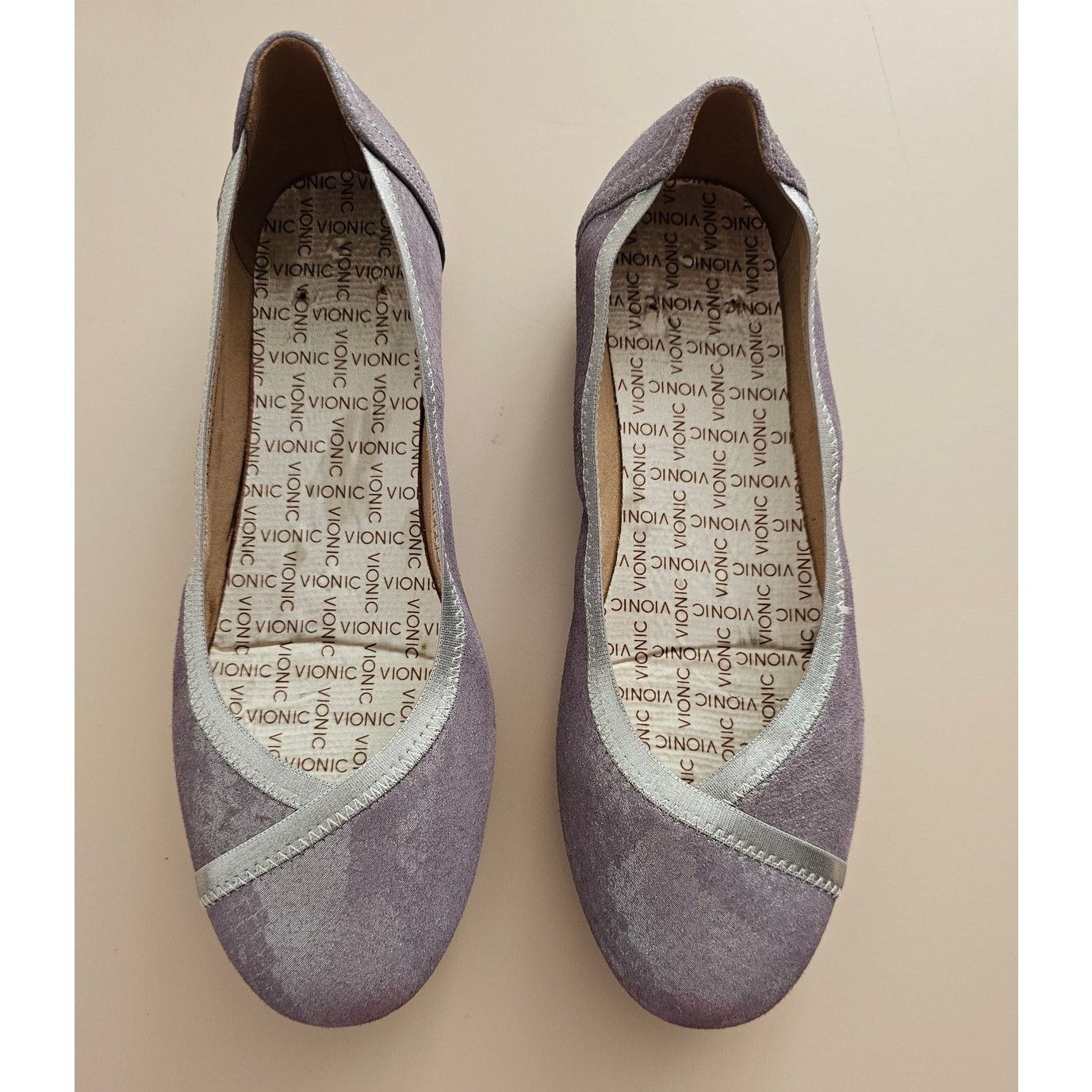 Vionic VIONIC Leather Caroll Purple Ballet Flats w/Arch Support 8 Size US 8 / IT 38 - 6 Thumbnail