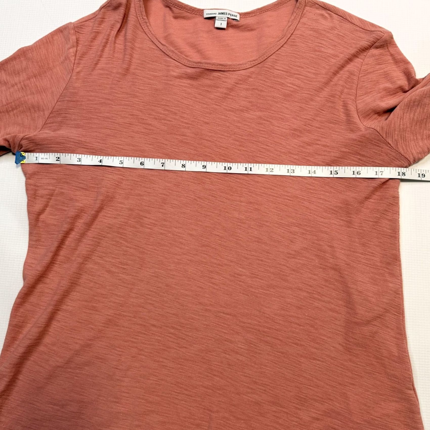 James Perse James Perse Shirt Womens 1 Pink Long Sleeve Scoop Neck Cotton Modal Top Size XS / US 0-2 / IT 36-38 - 7 Thumbnail