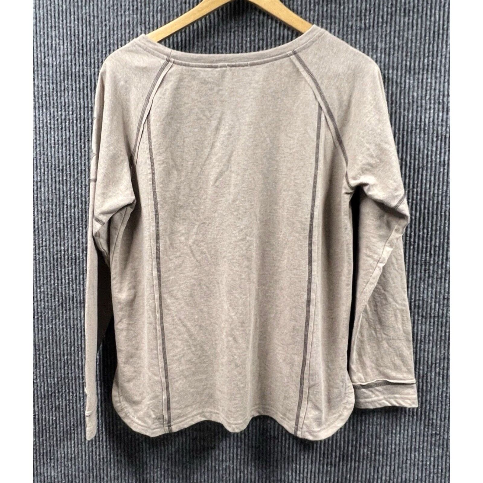 Vintage ENTRO Shirt Women Small Brown Pullover Embroidered Embellished Blouse Knit Size S / US 4 / IT 40 - 5 Thumbnail