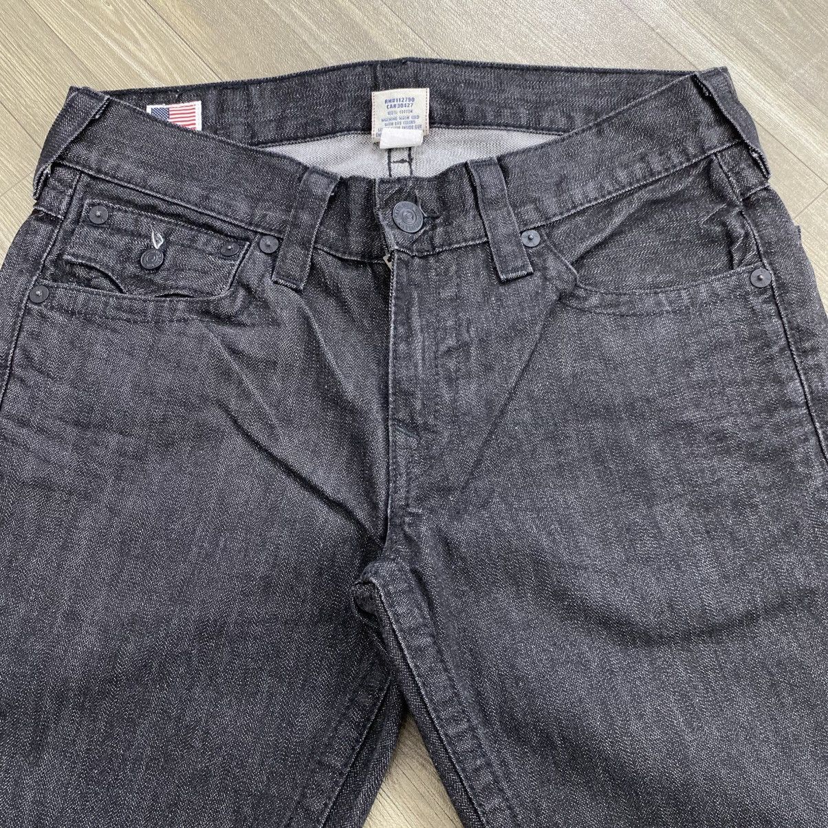 True Religion Vintage True Religion Ricky Black Dark Wash Jeans Size US 36 / EU 52 - 3 Thumbnail