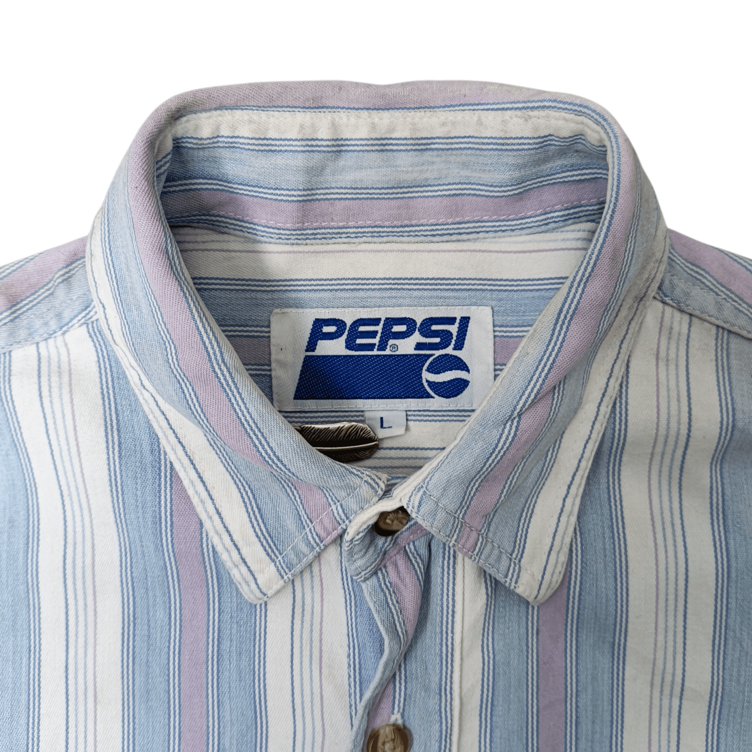 Vintage Vintage 90's Workshirt Pepsi Size US L / EU 52-54 / 3 - 3 Thumbnail