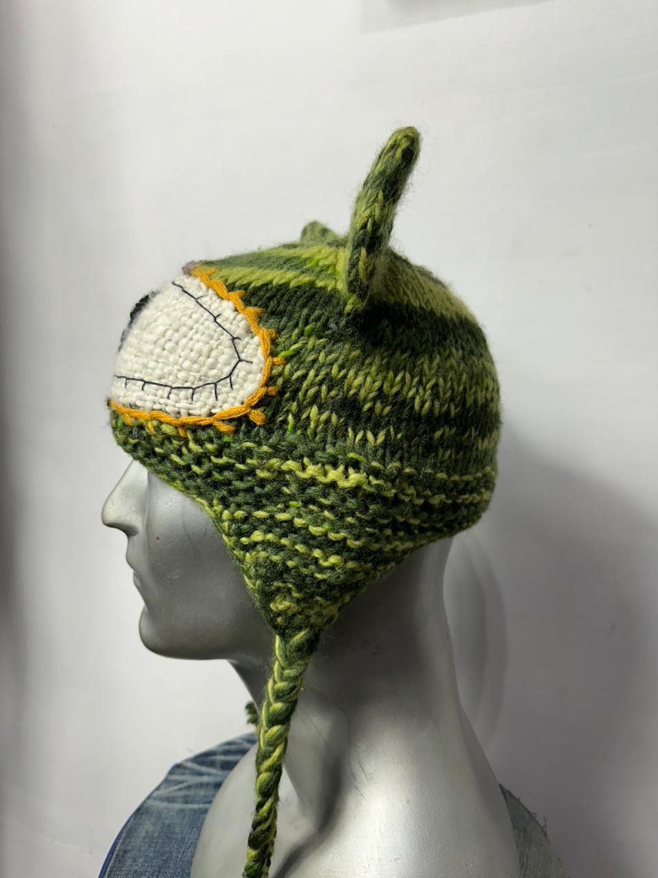 Handmade 🔥 Custom Made Eyed Horn Devil Beanie Hats Size ONE SIZE - 5 Thumbnail