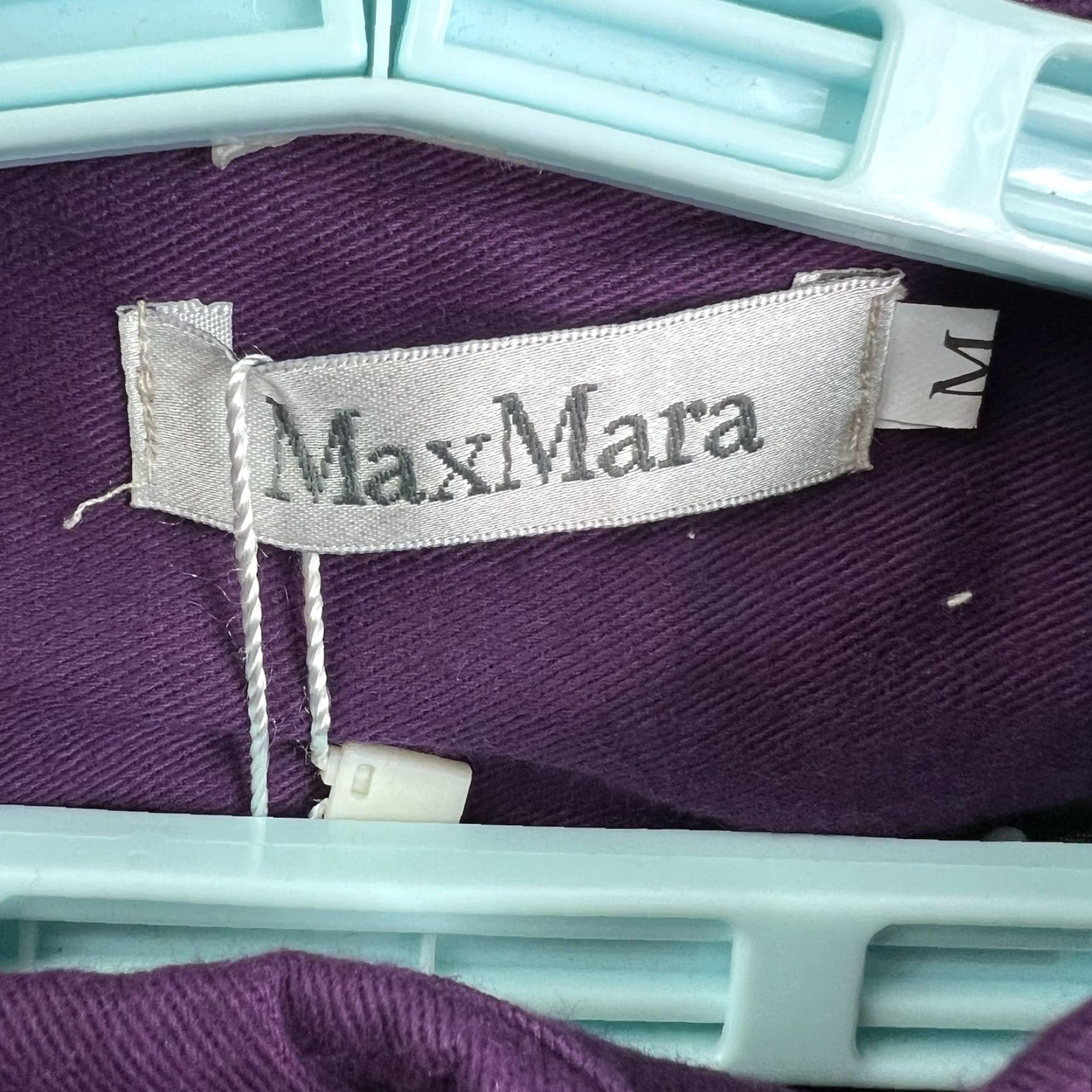 Max Mara VINTAGE Max Mara Trench Coat Jacket Short Women's M Purple Cotton Blend Classic Designer Italy Fall Spring Size 32" / US 10 / IT 46 - 5 Thumbnail