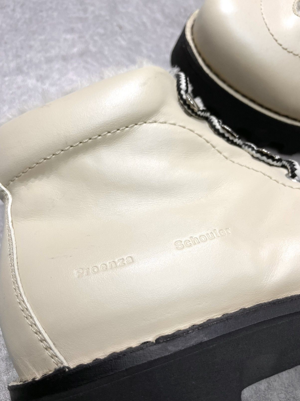 Proenza Schouler Proenza Schouler Beige Shearling Hiking boots Size US 10 / IT 40 - 3 Thumbnail