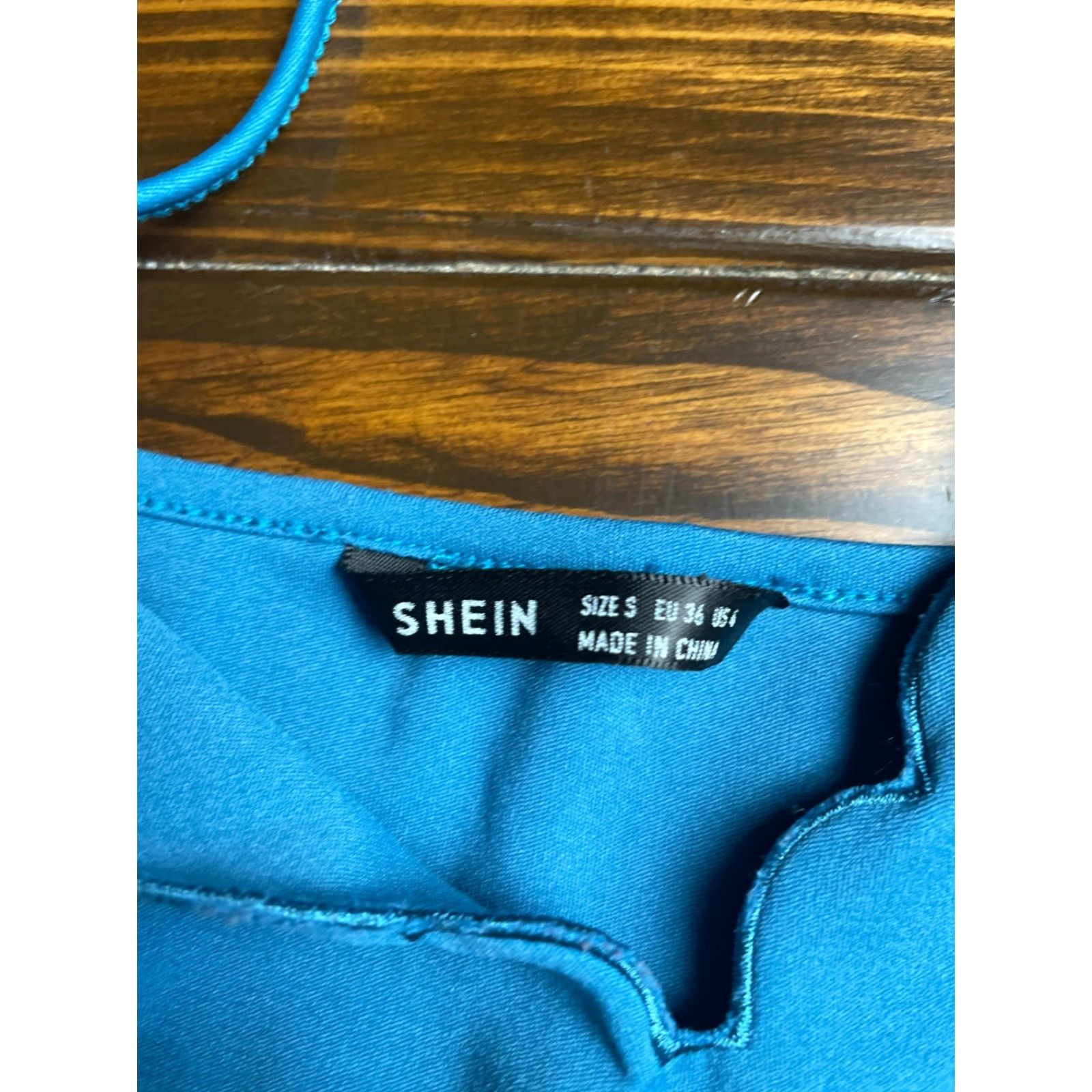 Shein SheIn Tank Top Women’s Size Small Blue Sleeveless Scalloped Neckline Tank Size S / US 4 / IT 40 - 7 Thumbnail
