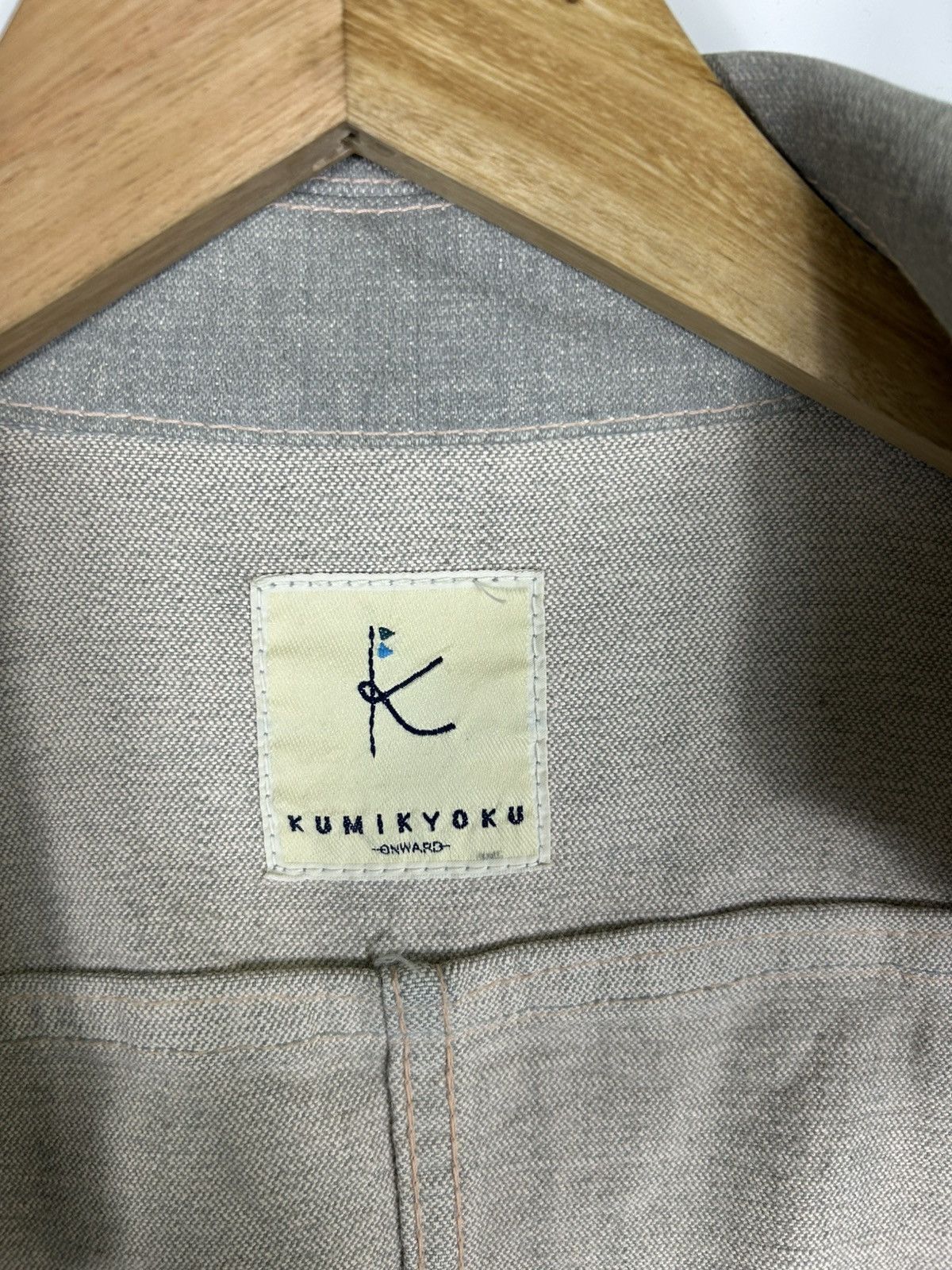 Japanese Brand ⚡️Vintage Y2K Kumiyoku Onward Zipper Denim Jacket Size S / US 4 / IT 40 - 10 Thumbnail