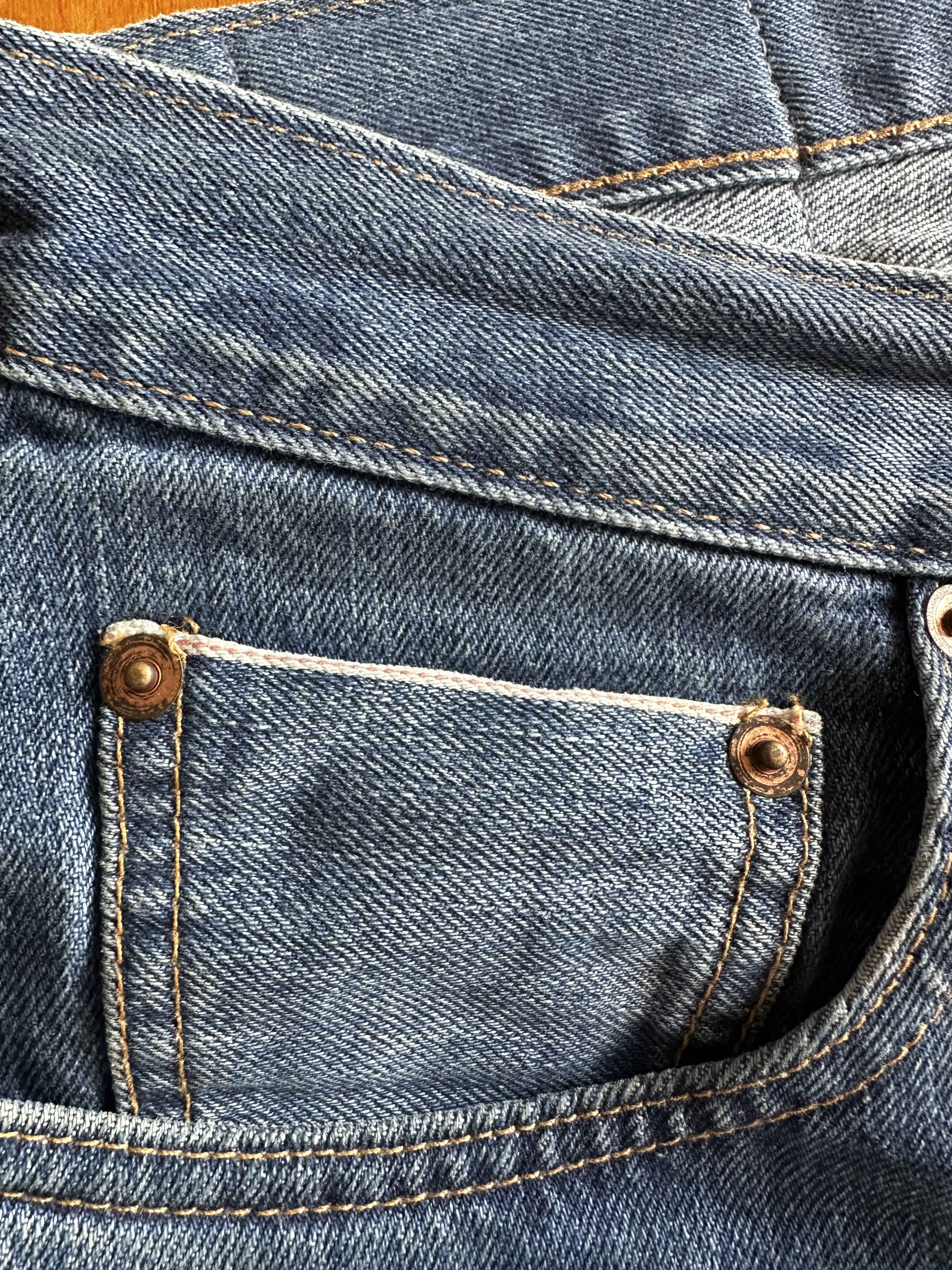 Taylor Stitch Slim Jean in cone Mills 1968 Selvage 24 month wash Size US 30 / EU 46 - 2 Thumbnail