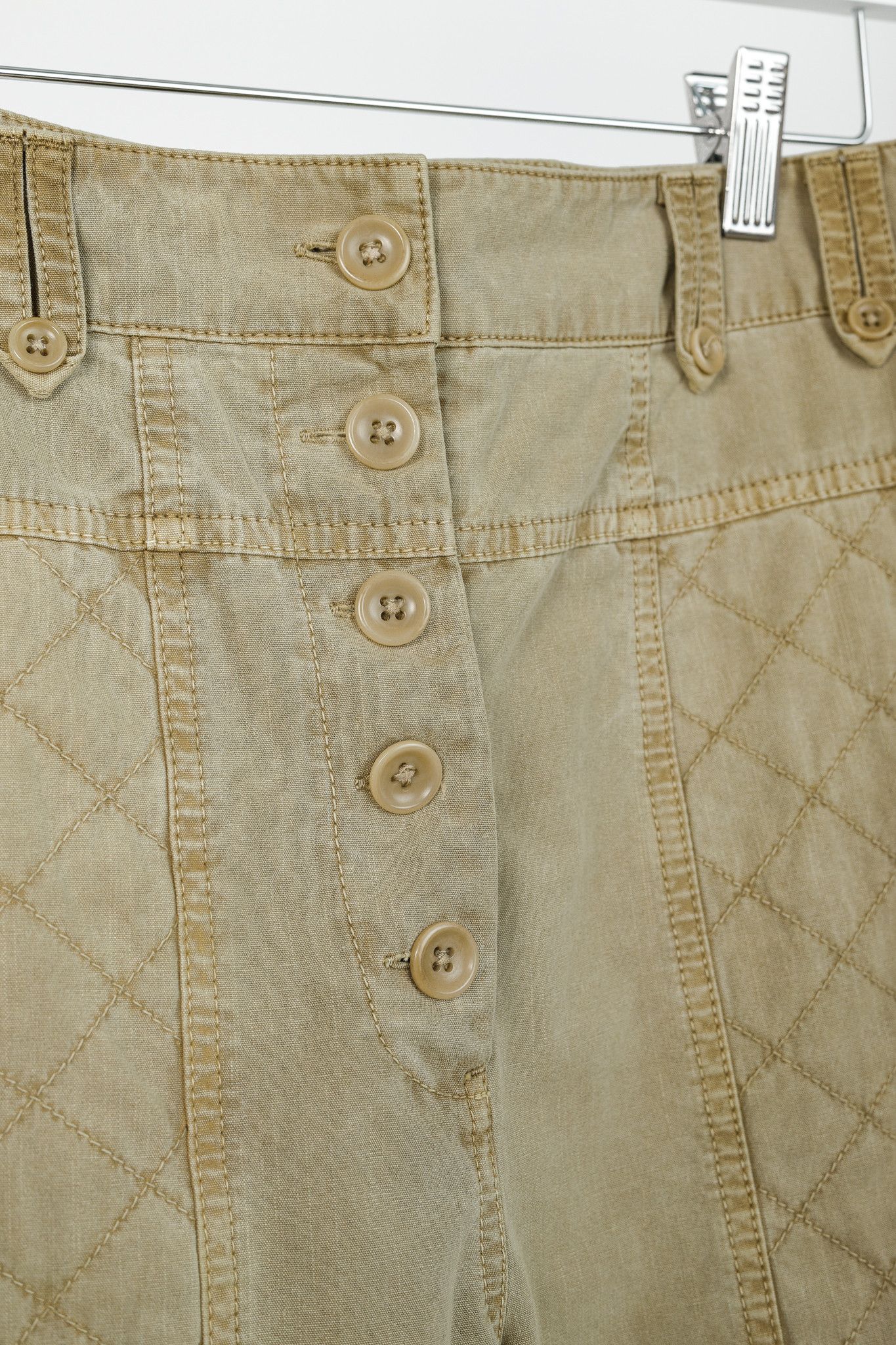 Ulla Johnson Ulla Johnson Cambrie Khaki Straight-Leg Pants Size 27" / US 4 / IT 40 - 7 Thumbnail