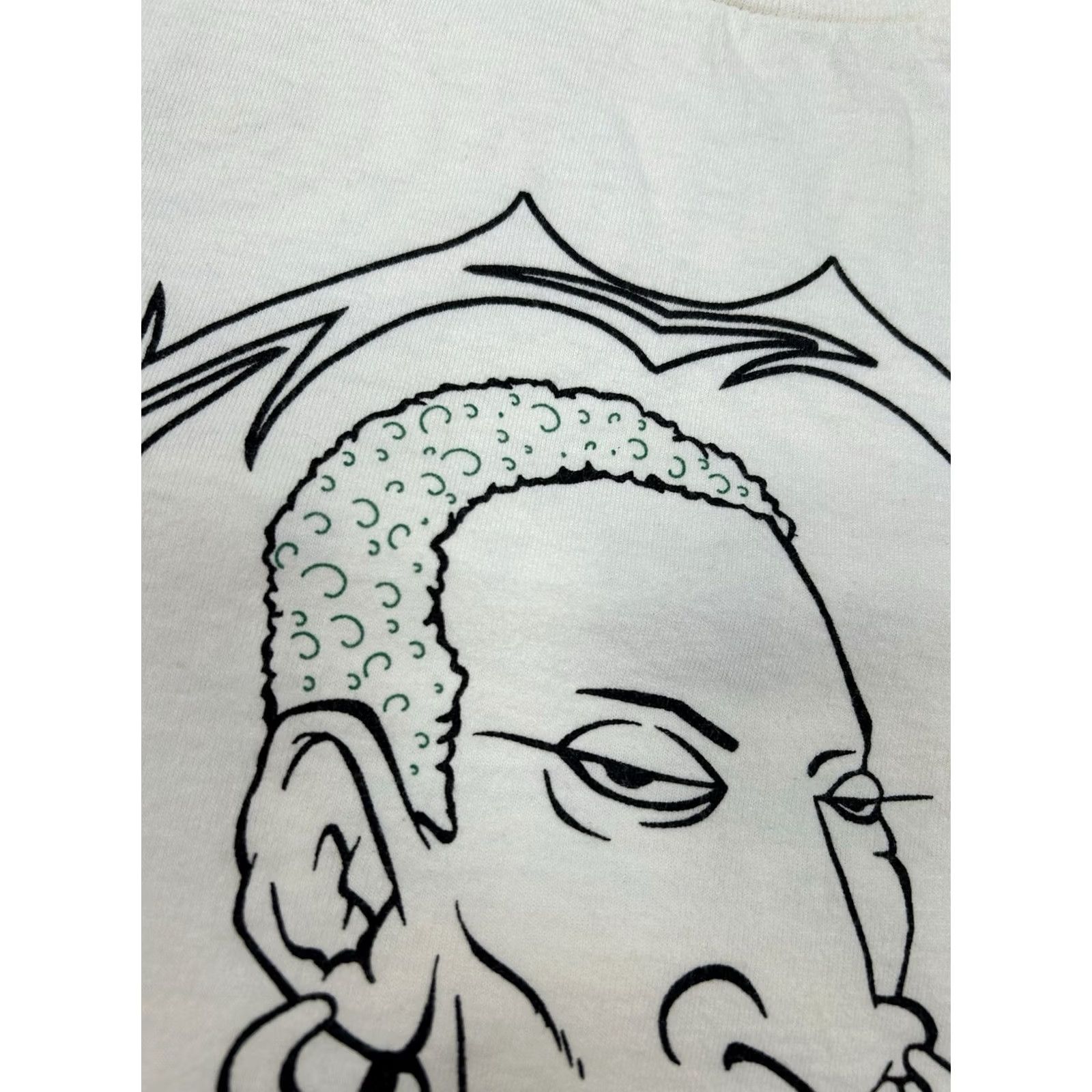 Vintage VINTAGE Dennis Rodman MTV World Tour 1996 Promo Tee Shirt Large White Rare Size US L / EU 52-54 / 3 - 5 Thumbnail