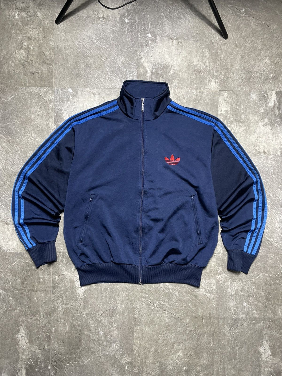 Adidas Vintage Adidas Track Jacket 00s Balenciaga Style. Y2K blue Size US L / EU 52-54 / 3 - 1 Thumbnail
