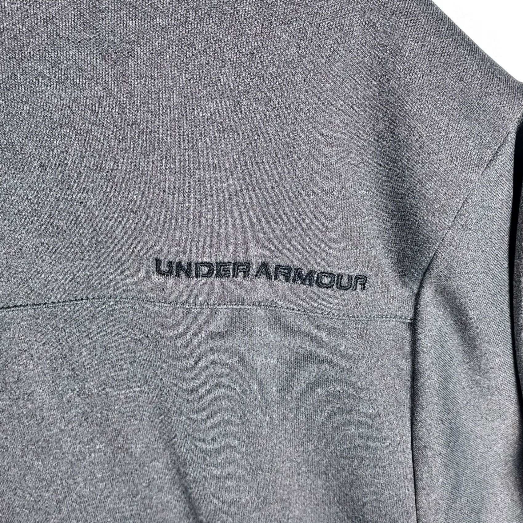 Under Armour Under Armour Polo Shirt Men’s Charcoal Gray HeatGear Loose-Fit Short Sleeve Collared Logo Regular Size L Size US L / EU 52-54 / 3 - 5 Thumbnail