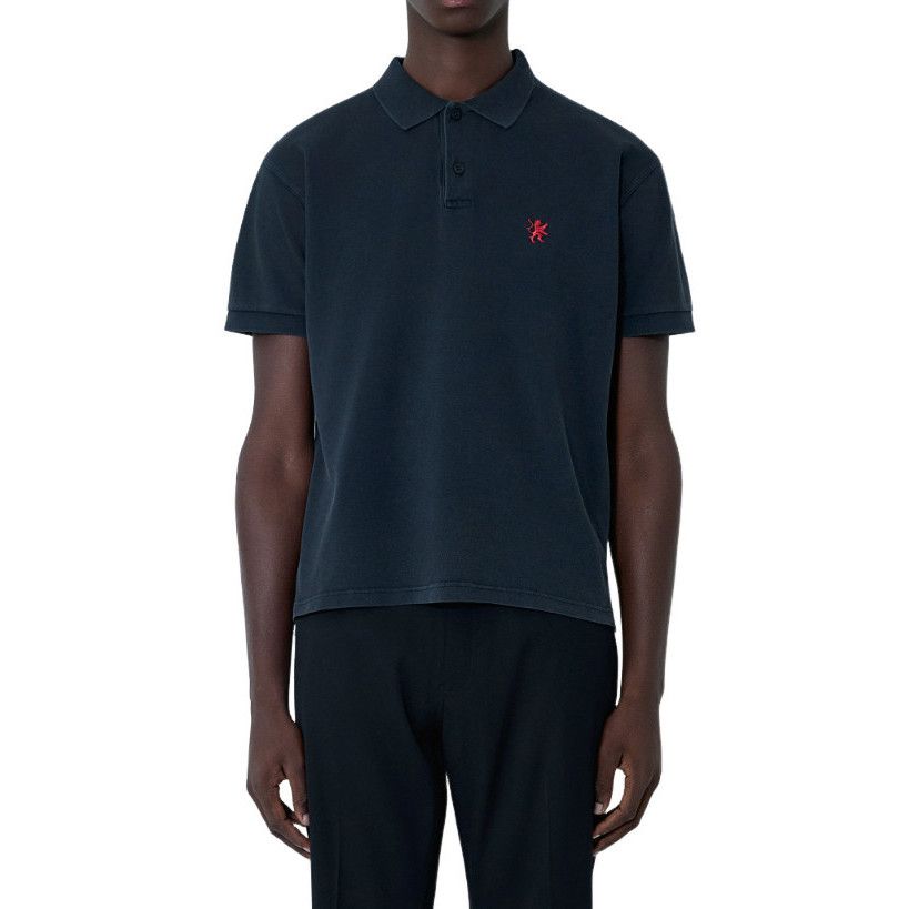 BALENCIAGA Black Polo Shirt New And Authentic (Men's size:S;