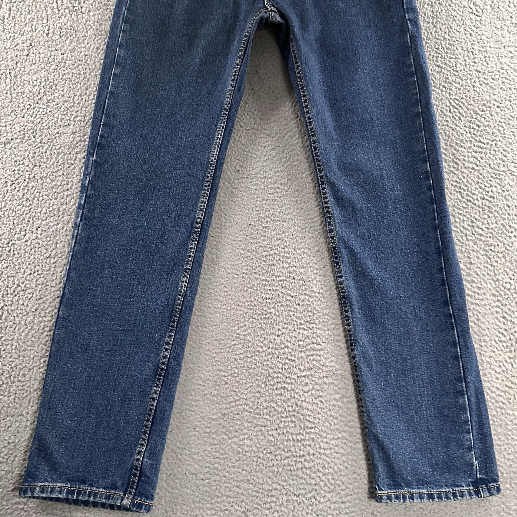 Levi's Levi's 505 Jeans Mens Blue 30x32 Tapered Denim Stretch Cotton Blend Size US 30 / EU 46 - 3 Thumbnail