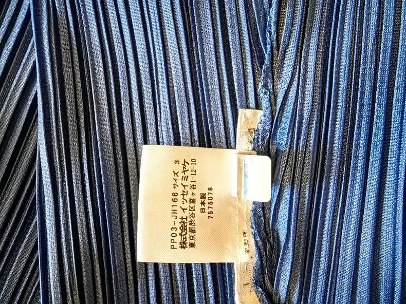 Issey Miyake Issey Miyake size:3 Blue pleated dress Size M / US 6-8 / IT 42-44 - 5 Thumbnail