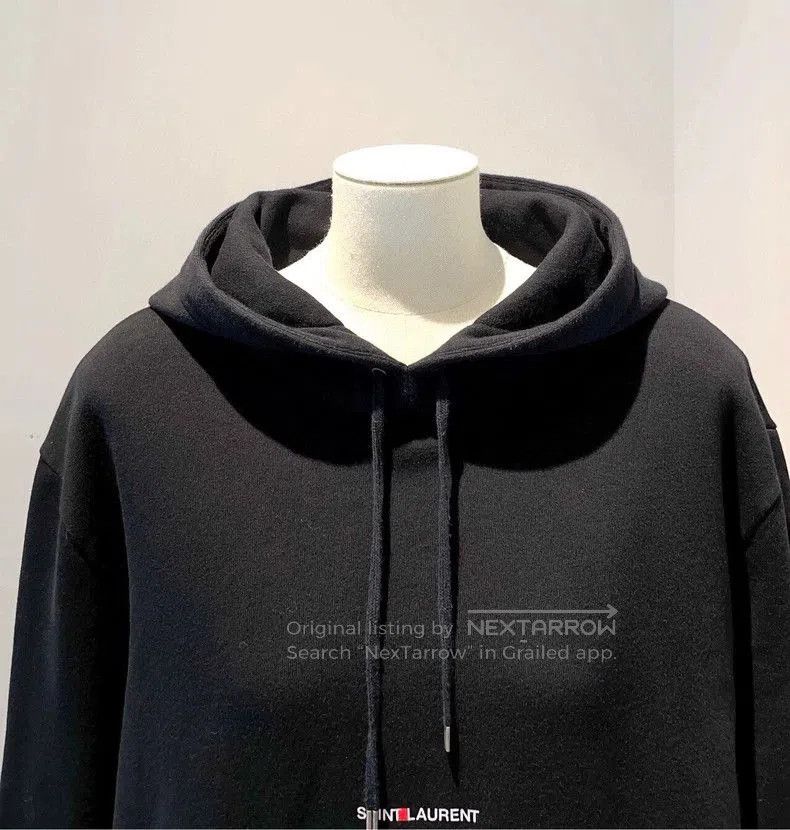 Saint Laurent Paris Saint Laurent Black Logo Hoodie Sweatshirt. Size US M / EU 48-50 / 2 - 3 Thumbnail