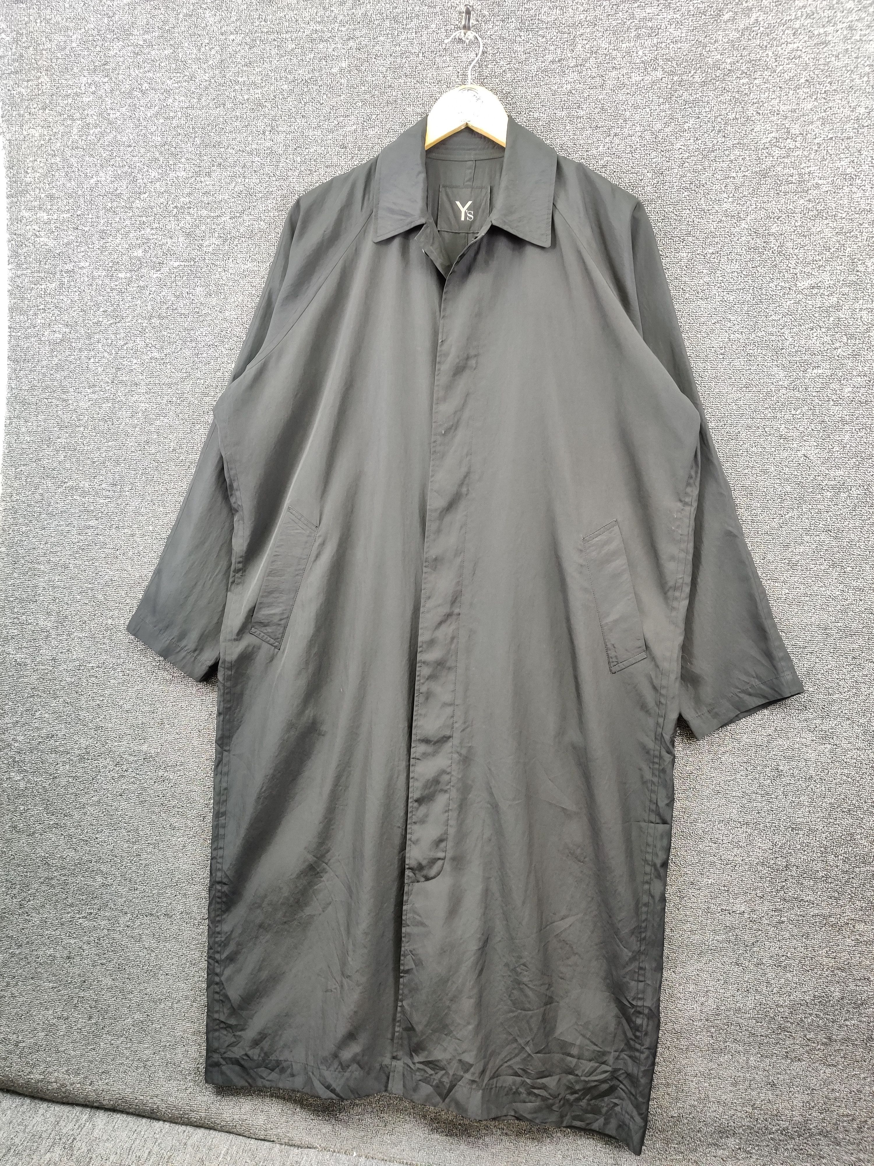Yohji Yamamoto Vintage 90s Y's Yohji Yamamoto Nylon Long Jacket Size US XL / EU 56 / 4 - 2 Thumbnail