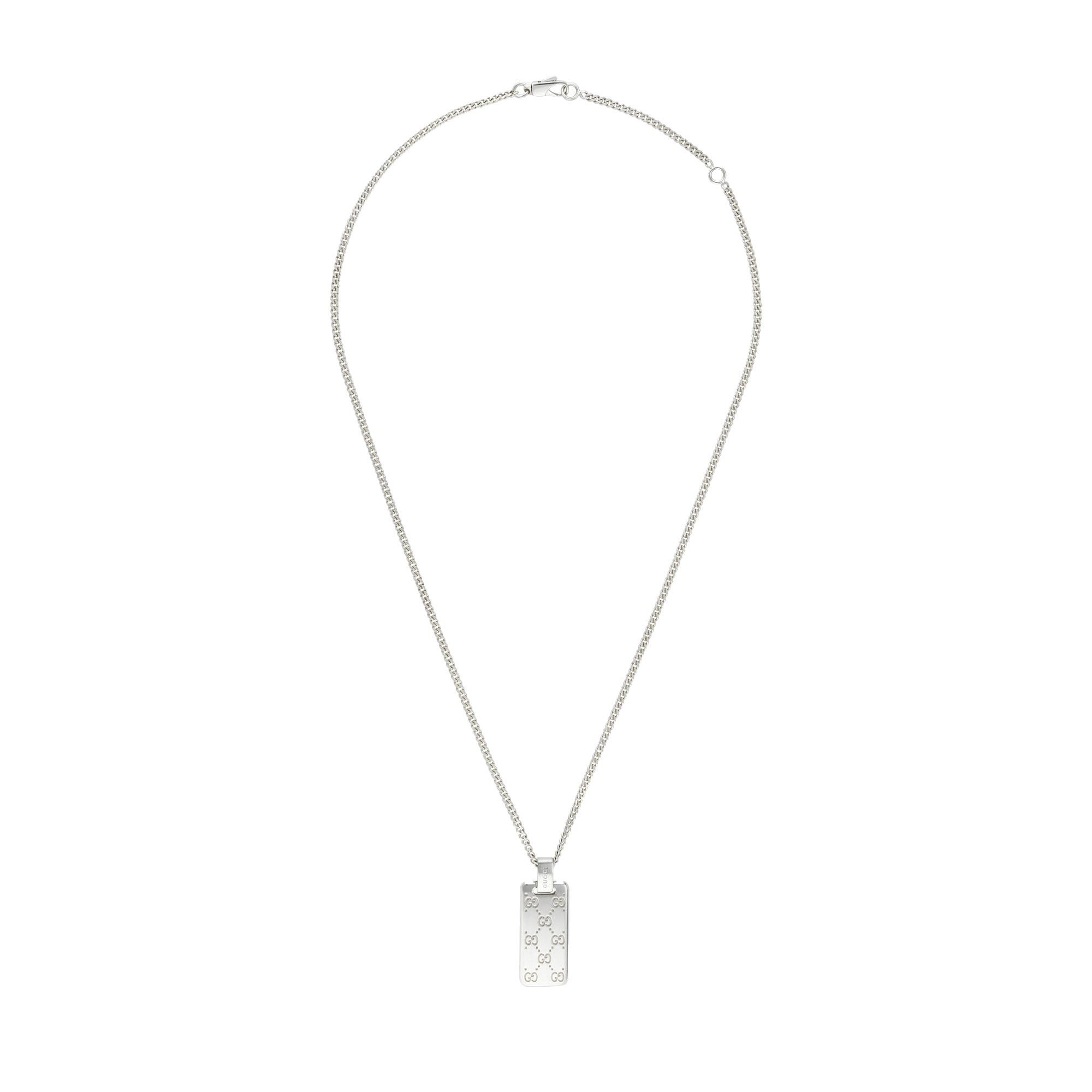 Gucci oc11z0126 Size: OS / Gucci Signature Necklace With GG Tag Size ONE SIZE - 3 Thumbnail